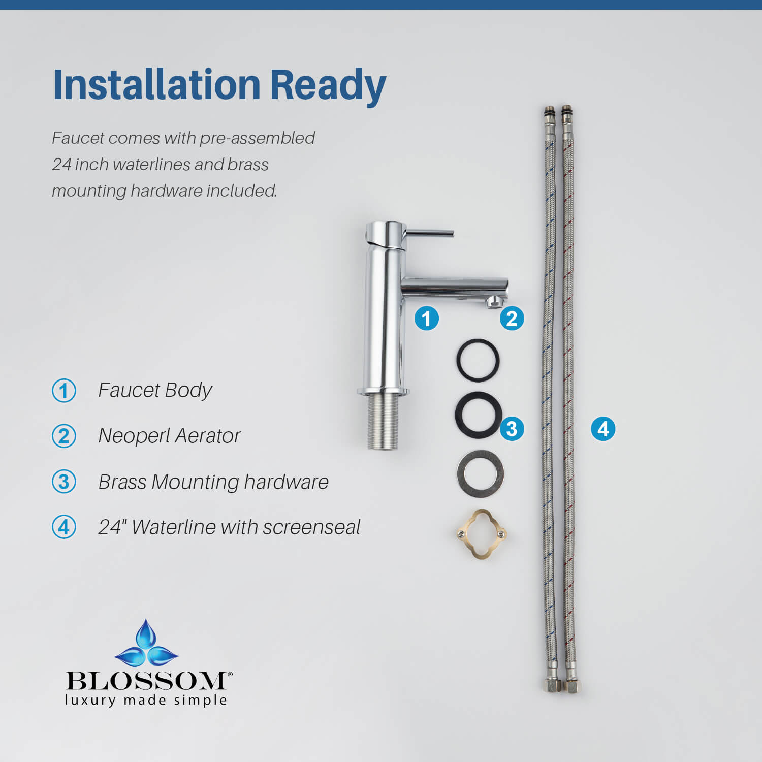 Single Handle Lavatory Faucet Vanity Plus