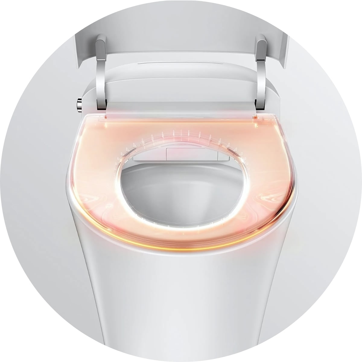A traditional toilet installed in a classic lavatory, or opt for a smart toilet with heated seats and automatic functions for a high-tech upgrade
