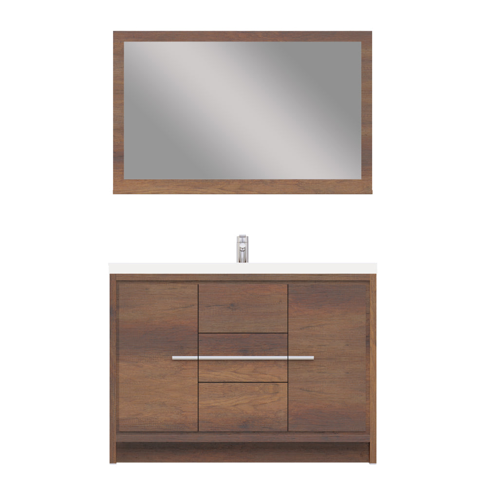 Sortino 48" Vanity with Acrylic Top - Modern Bathroom Vanity