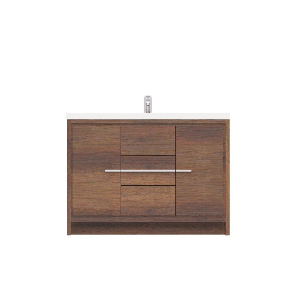 Sortino 48" Vanity with Acrylic Top - Modern Bathroom Vanity