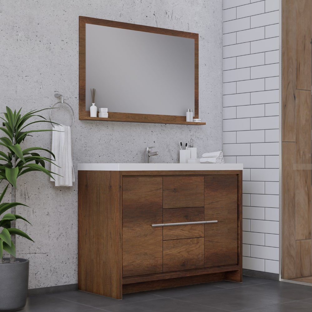 Sortino 48" Vanity with Acrylic Top - Modern Bathroom Vanity