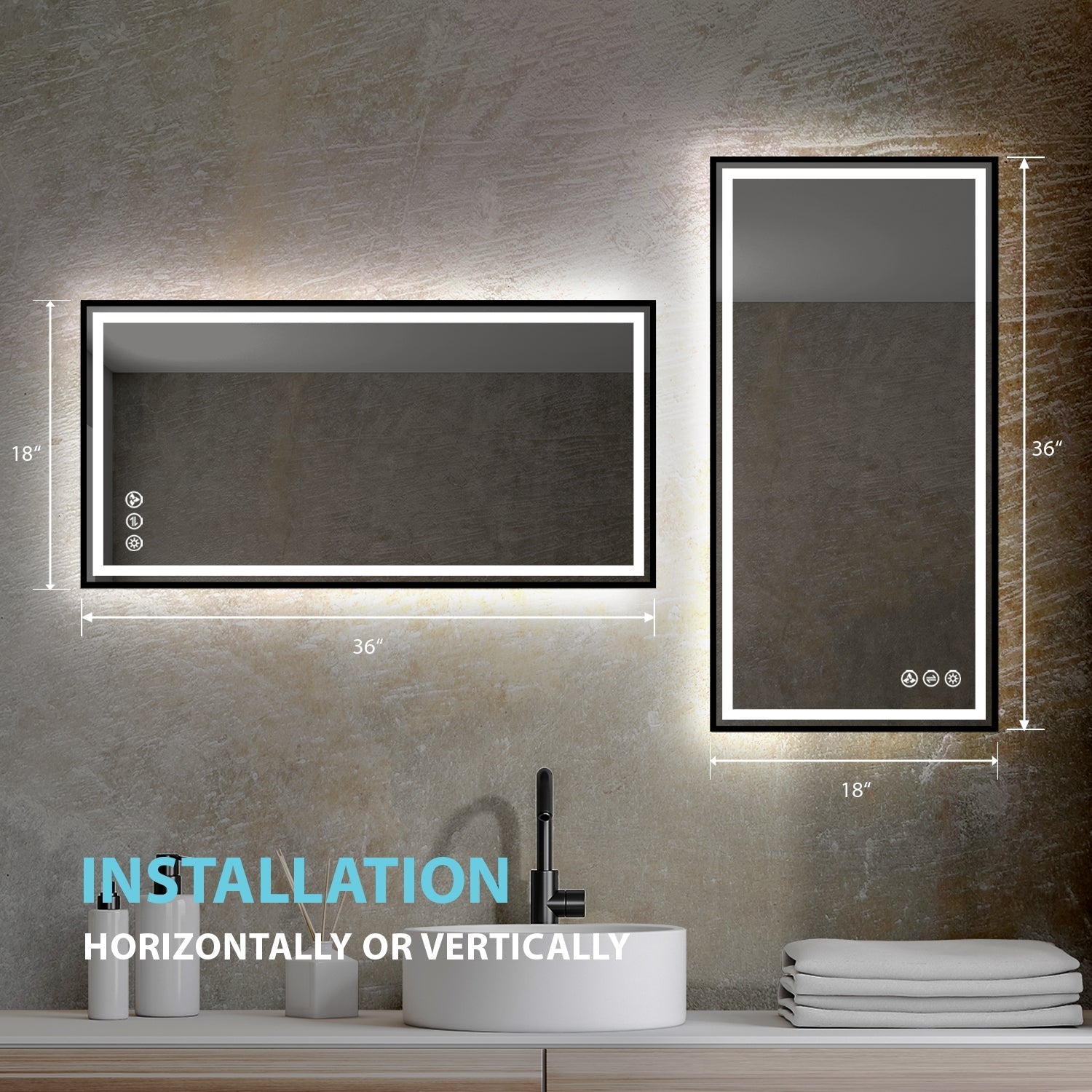 Stellar 18 Inch LED Mirror Vanity Plus
