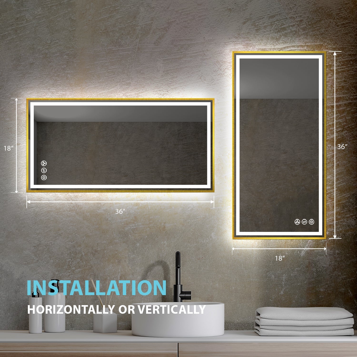 Stellar 18 Inch LED Mirror Vanity Plus