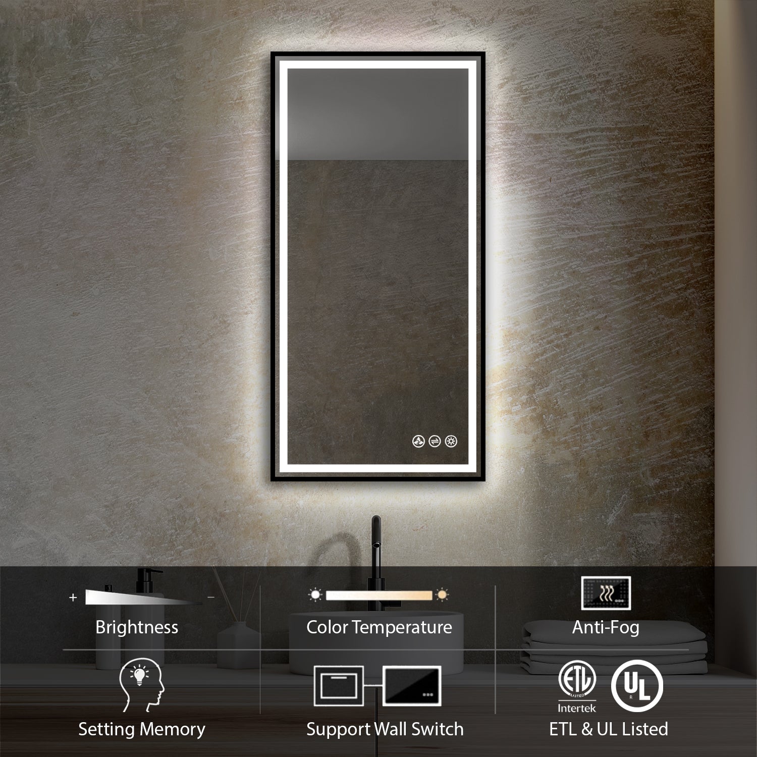 Stellar 18 Inch LED Mirror Vanity Plus