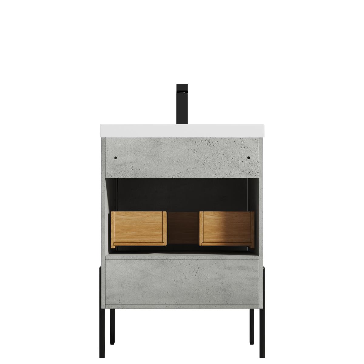 Turin 24″ Vanity with Top - Modern Bathroom Vanity