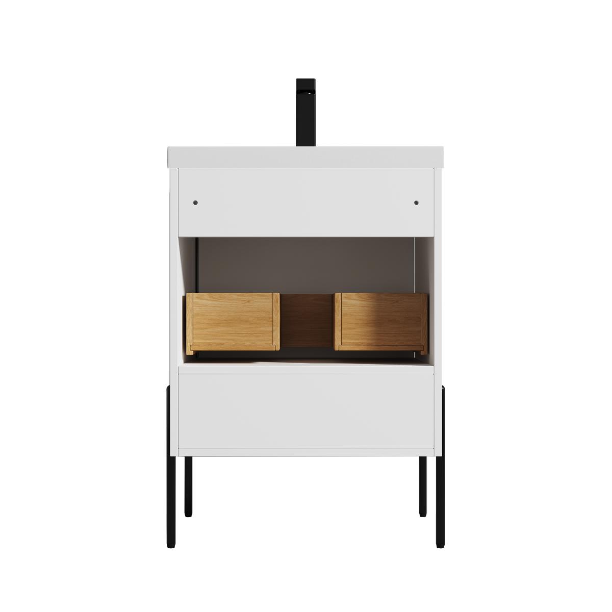 Turin 24″ Vanity with Top - Modern Bathroom Vanity