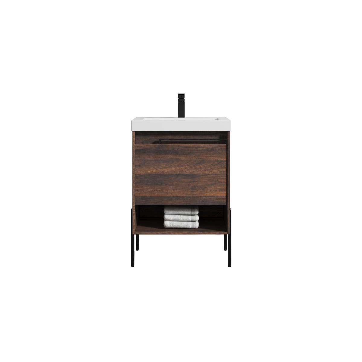 Turin 24″ Vanity with Top - Modern Bathroom Vanity