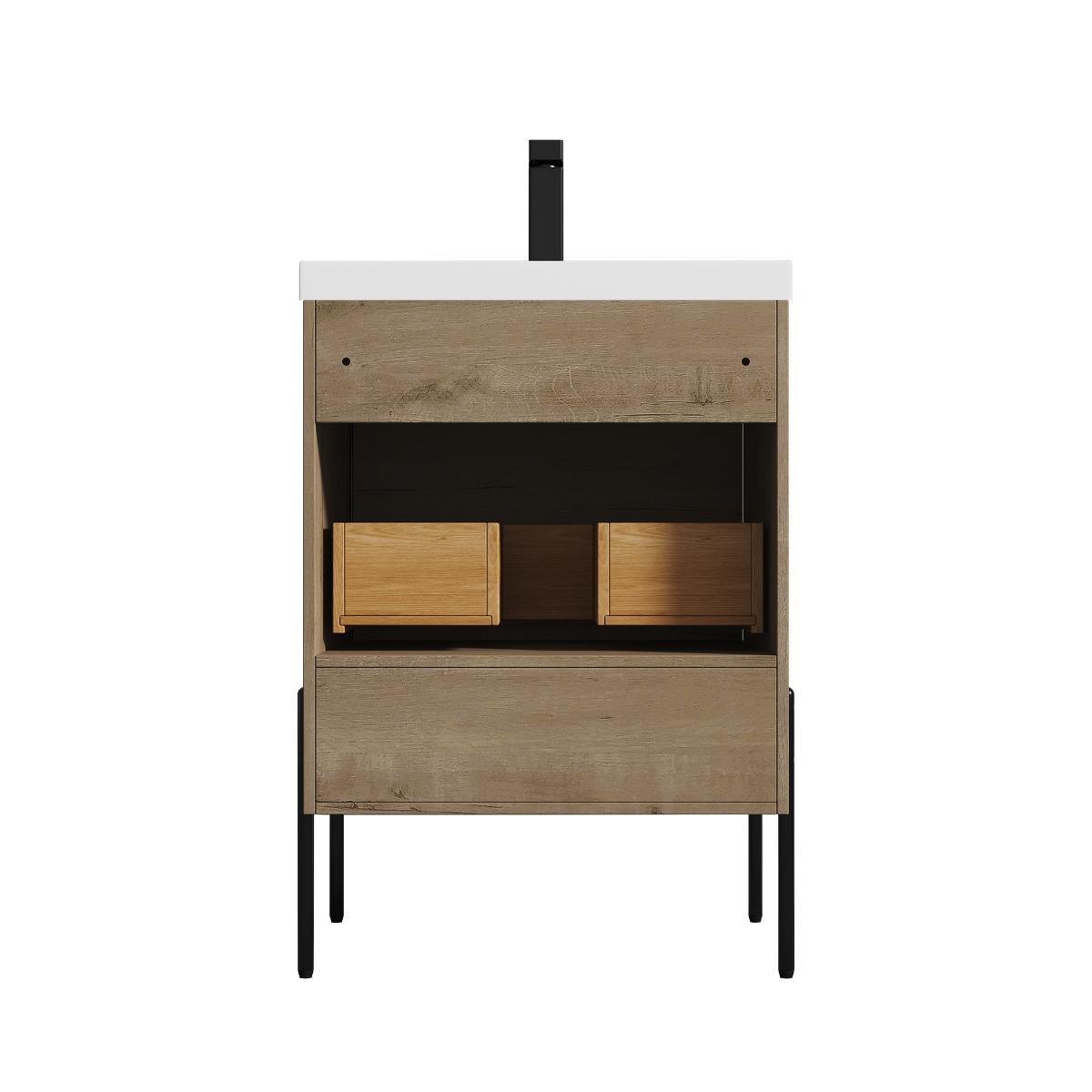 Turin 24″ Vanity with Top - Modern Bathroom Vanity