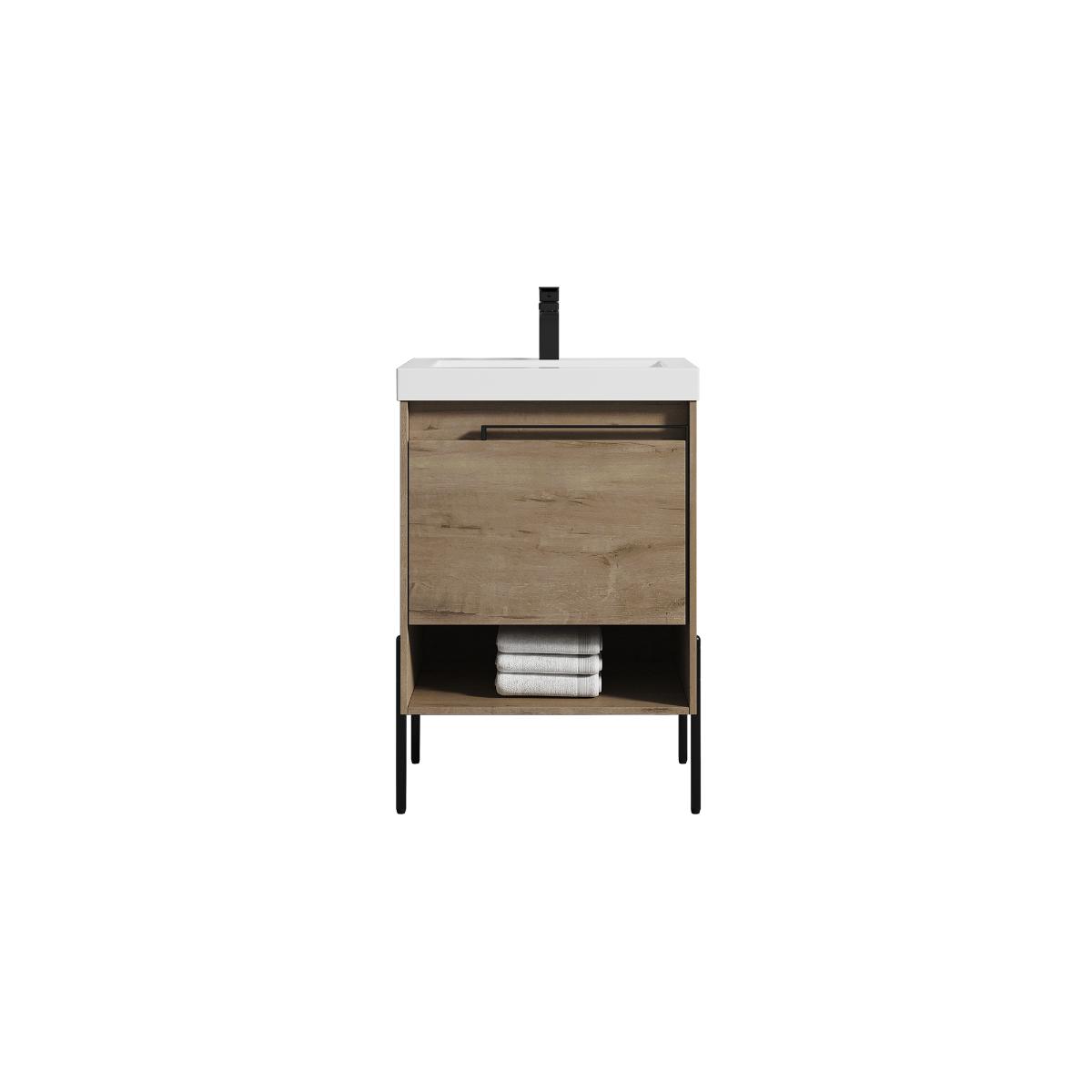 Turin 24″ Vanity with Top - Modern Bathroom Vanity
