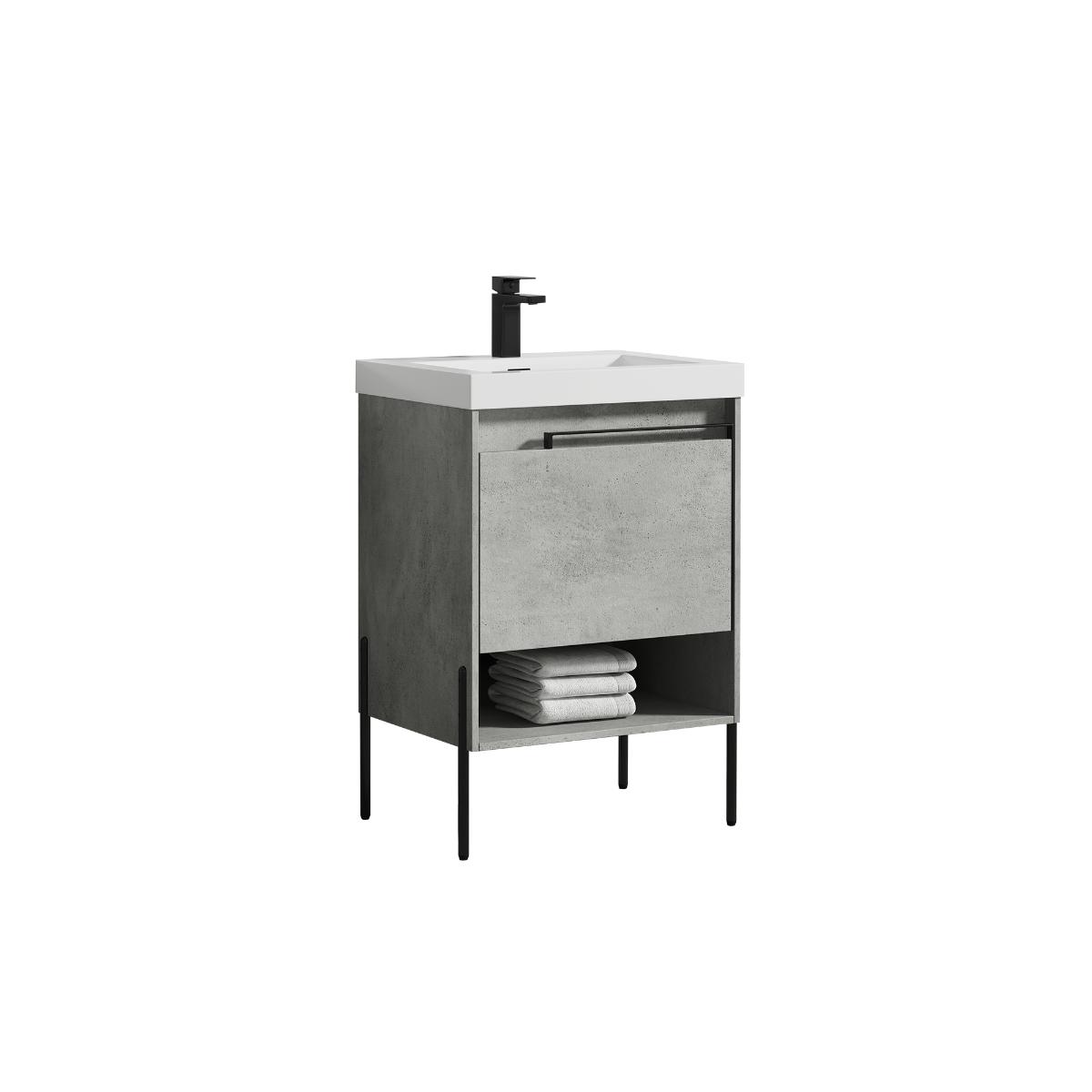 Turin 24″ Vanity with Top - Modern Bathroom Vanity