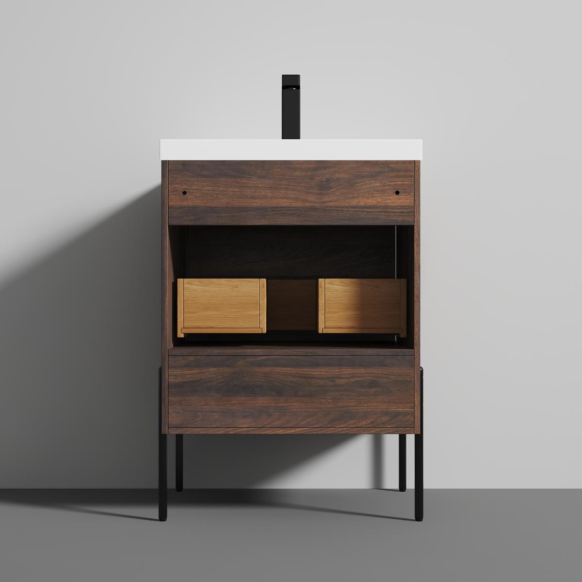Turin 24″ Vanity with Top - Modern Bathroom Vanity