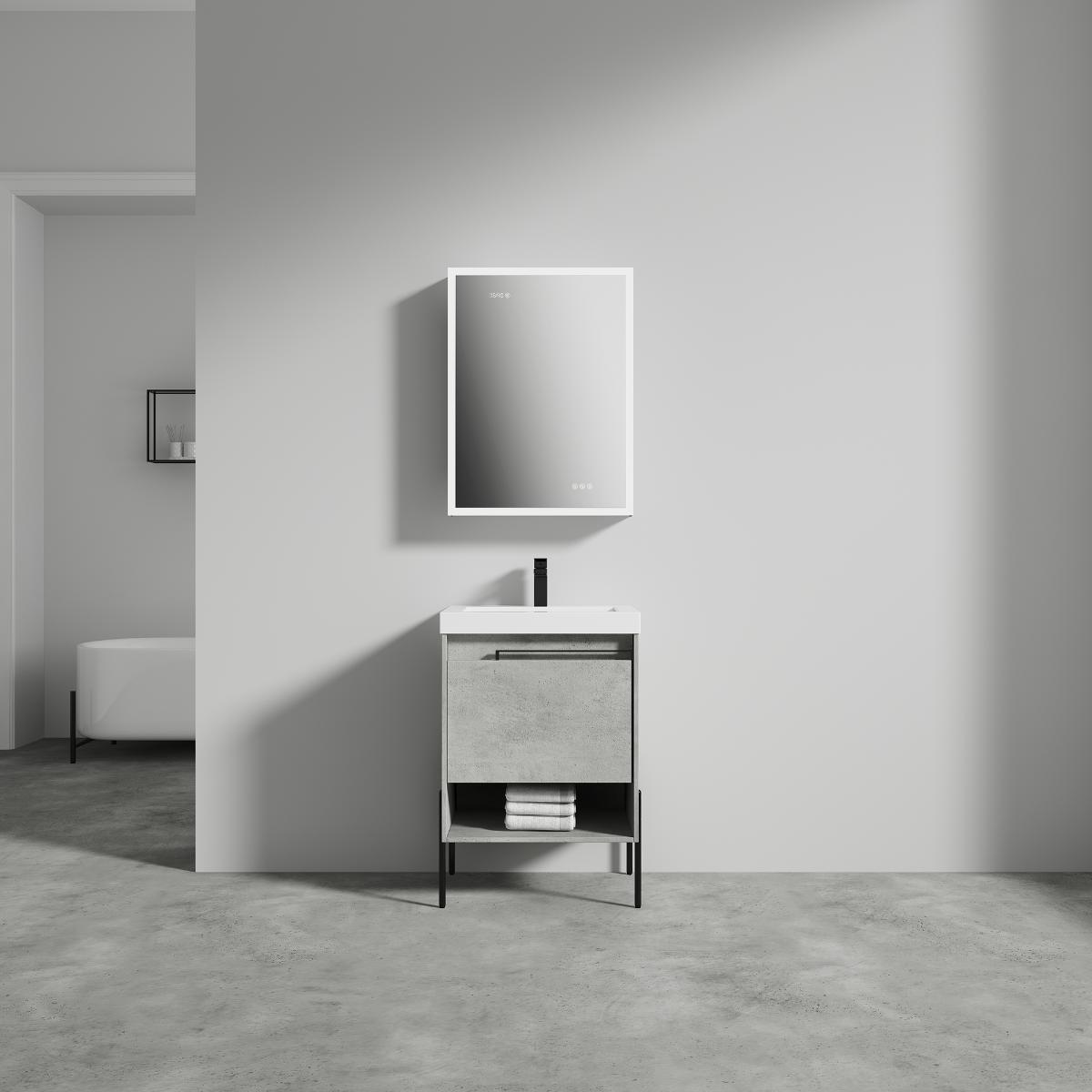Turin 24″ Vanity with Top - Modern Bathroom Vanity