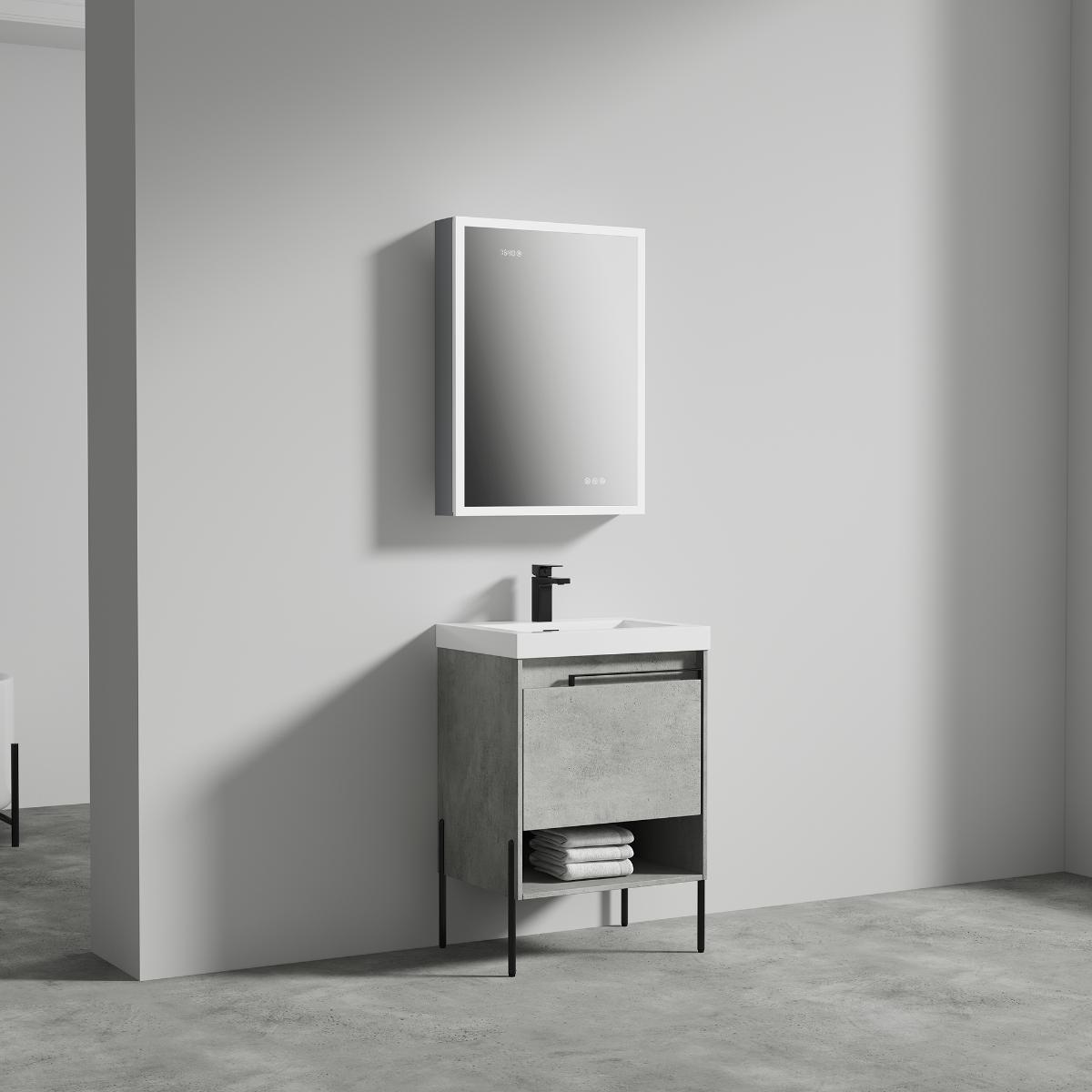 Turin 24″ Vanity with Top - Modern Bathroom Vanity