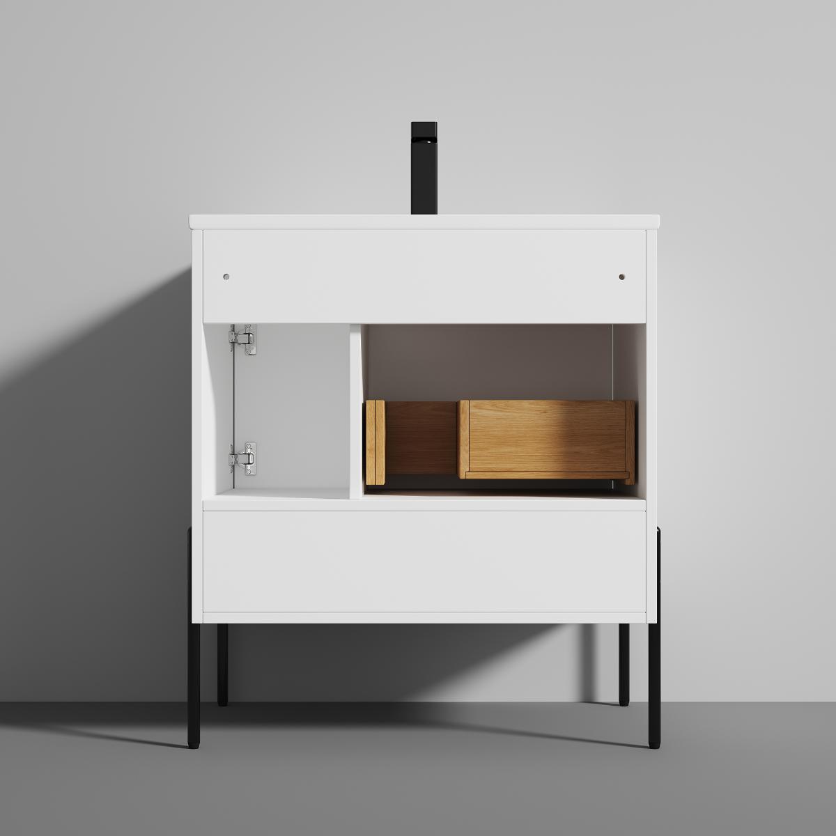 Turin 30″ Vanity with Top - Modern Bathroom Vanity