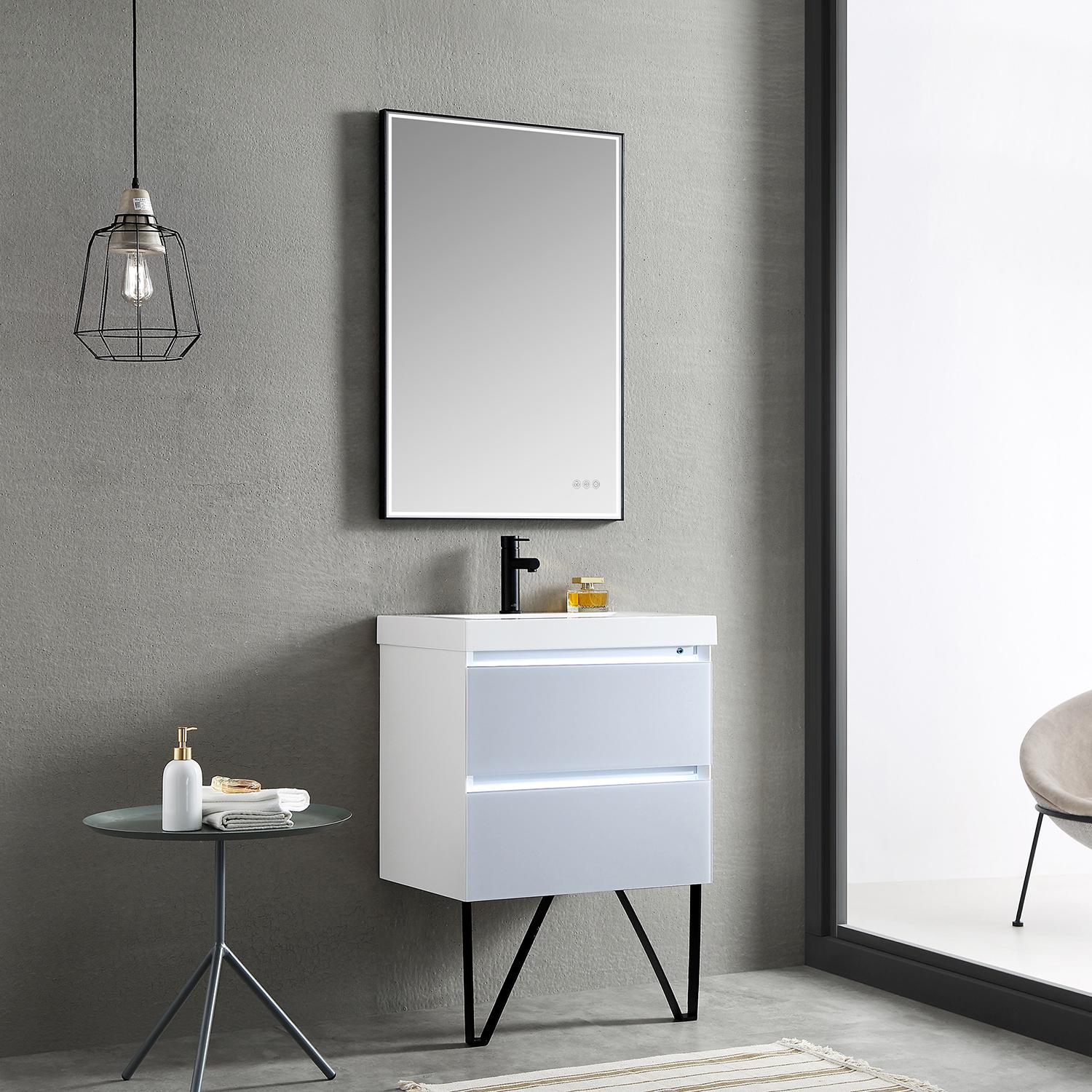 Jena 24" Bathroom Vanity with Acrylic Top - Luxury Bathroom Vanity