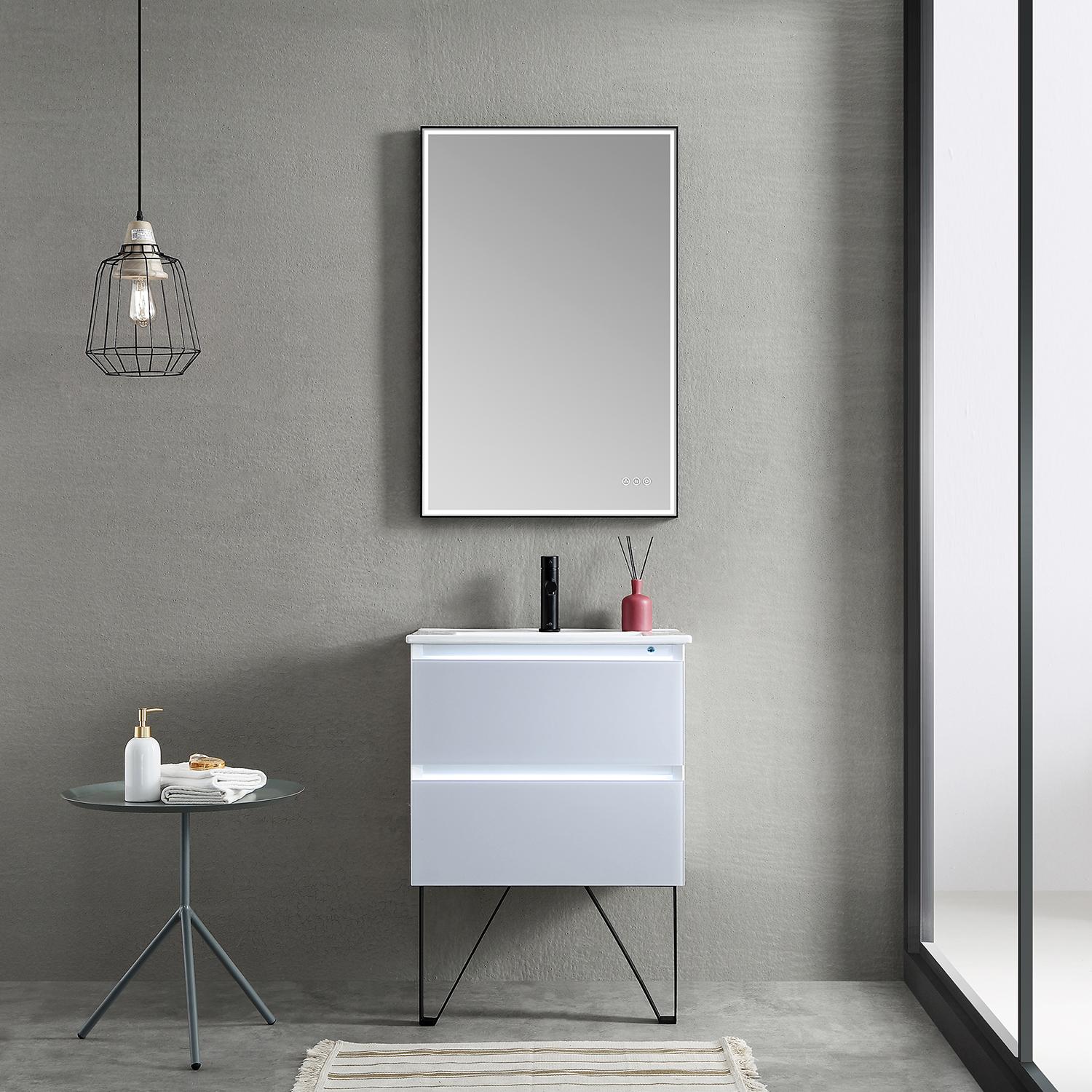 Jena 24" Bathroom Vanity with Acrylic Top - Luxury Bathroom Vanity