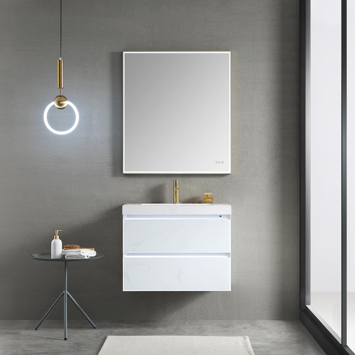 Jena 30" Bathroom Vanity with Acrylic Top - Luxury Bathroom Vanity