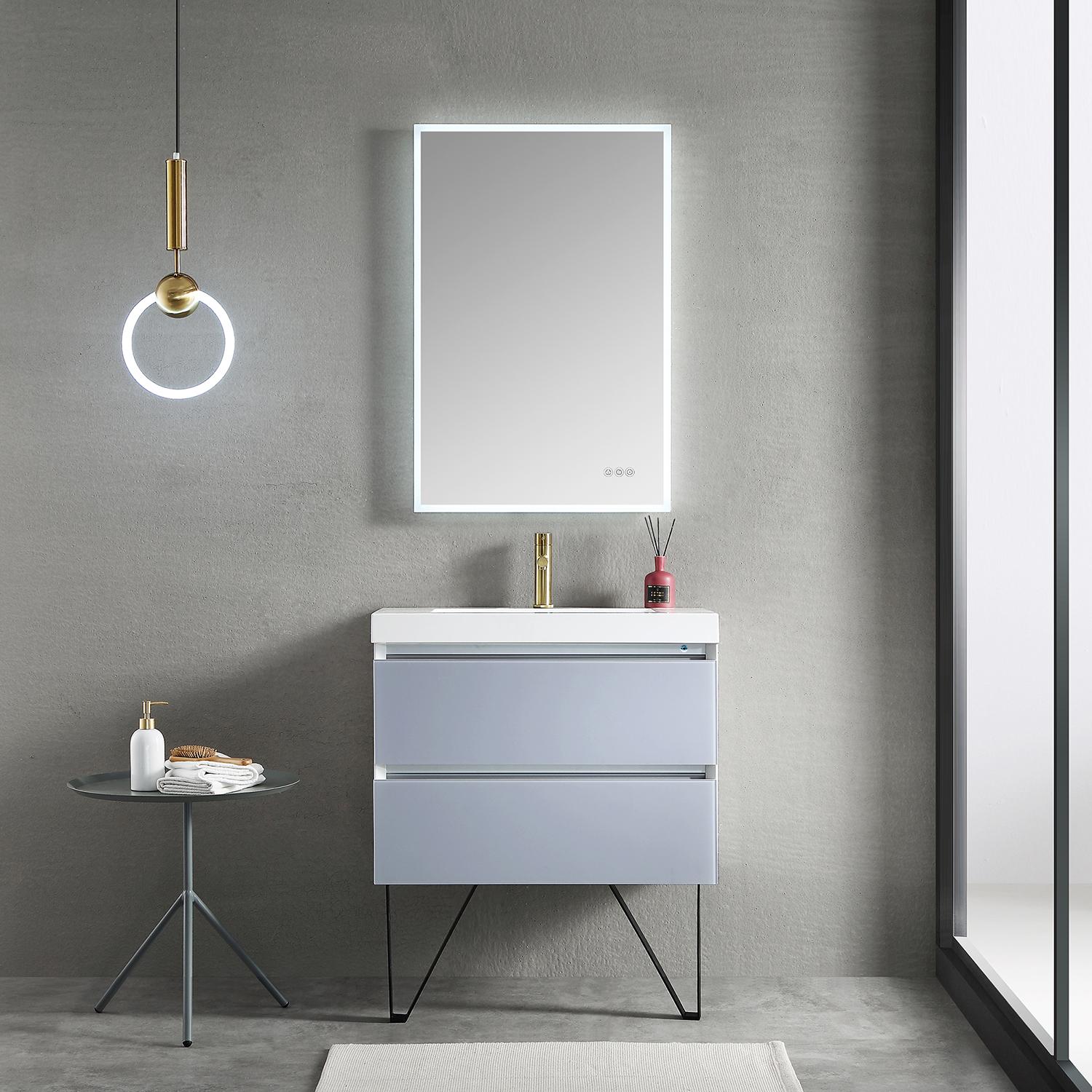 Jena 30" Bathroom Vanity with Acrylic Top - Luxury Bathroom Vanity