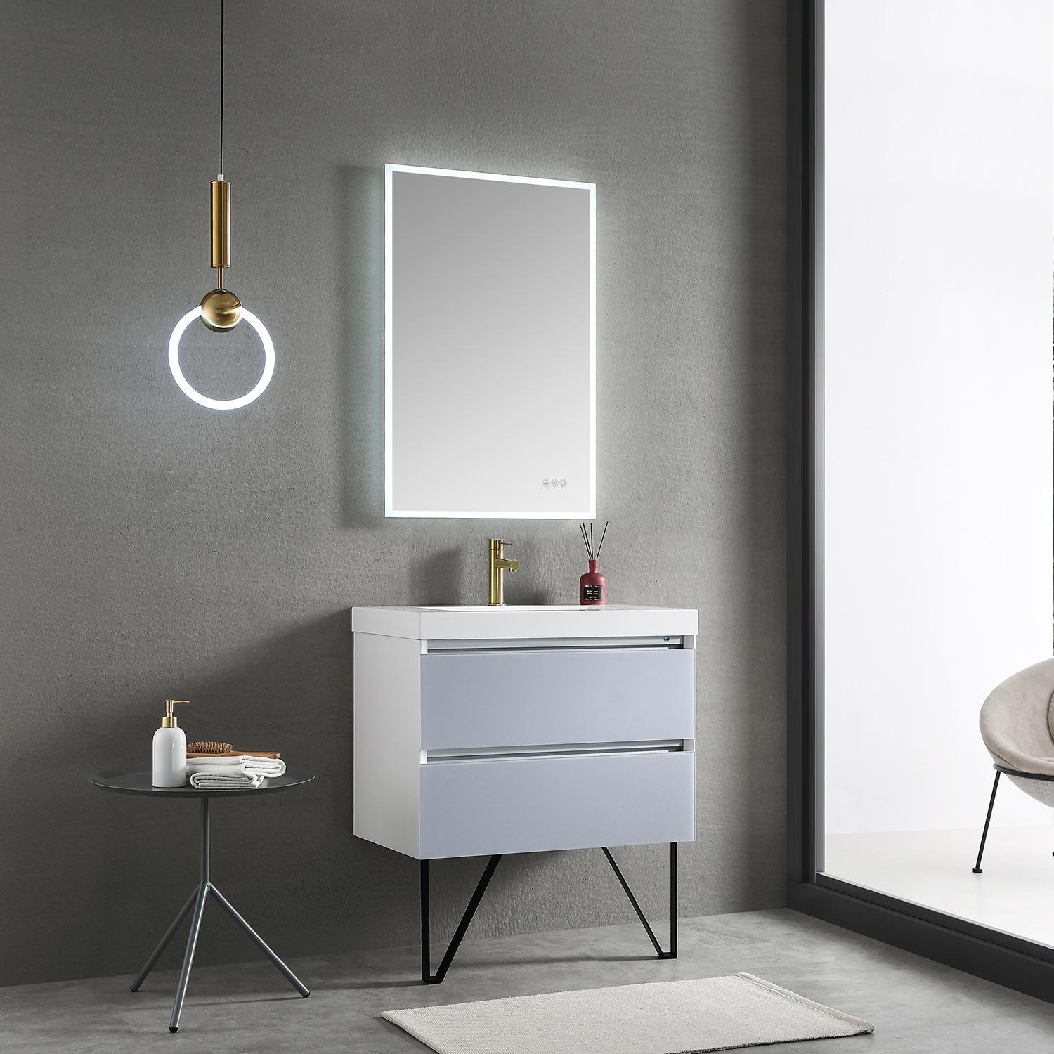 Jena 30" Bathroom Vanity with Acrylic Top - Luxury Bathroom Vanity