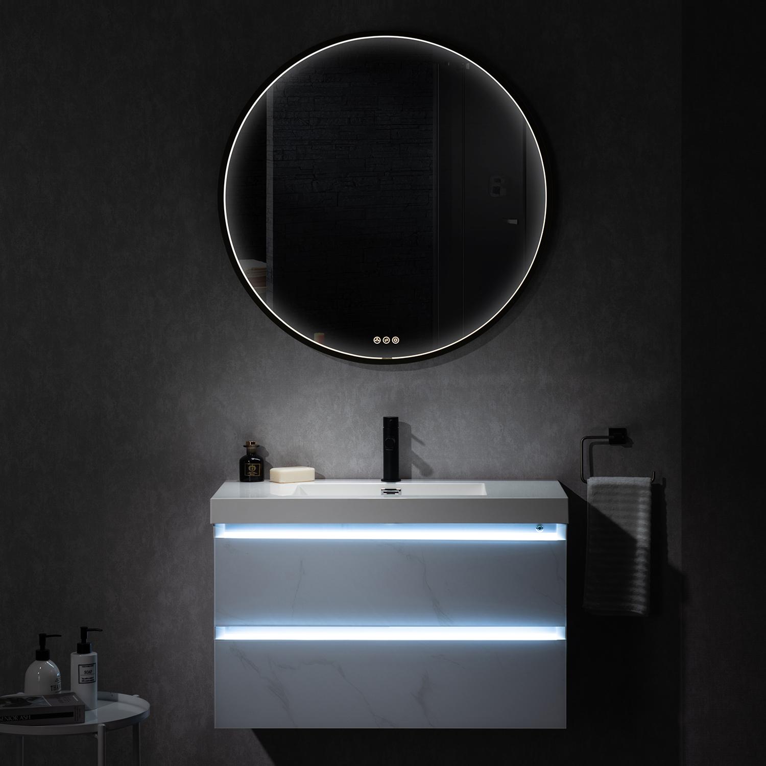 Jena 36" Bathroom Vanity with Acrylic Top - Luxury Bathroom Vanity