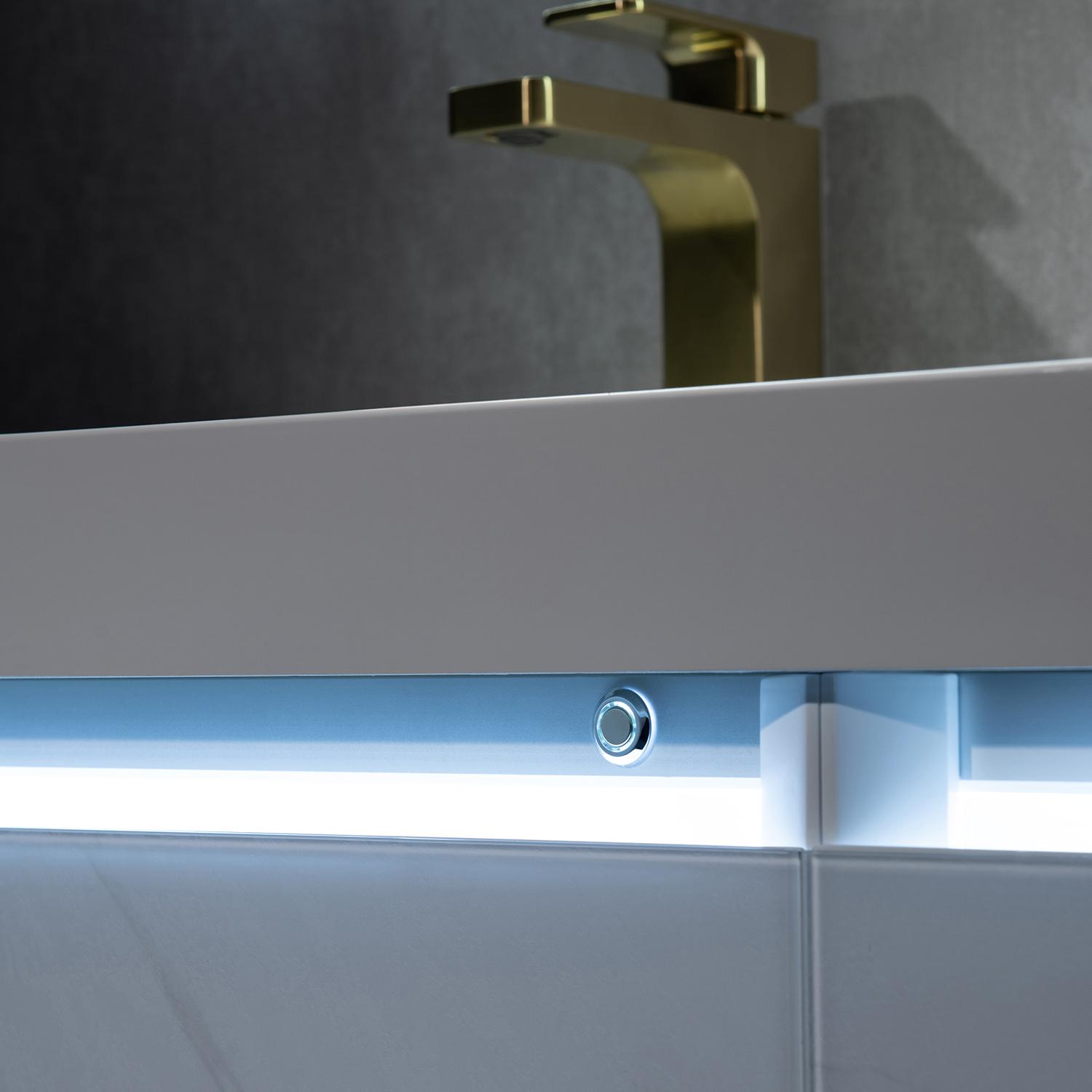 Jena 36" Bathroom Vanity with Acrylic Top - Luxury Bathroom Vanity