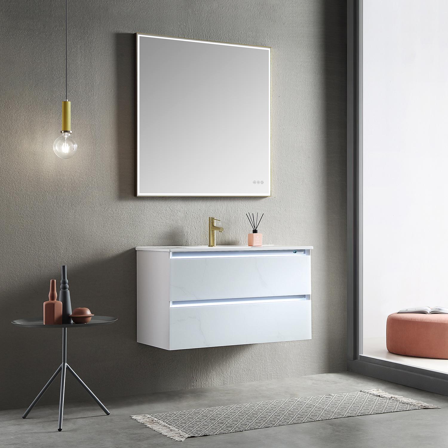 Jena 36" Bathroom Vanity with Acrylic Top - Luxury Bathroom Vanity
