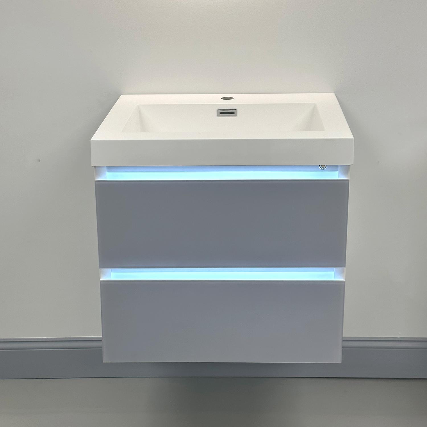 Jena 36" Bathroom Vanity with Acrylic Top - Luxury Bathroom Vanity