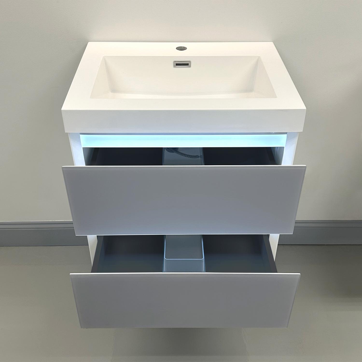 Jena 36" Bathroom Vanity with Acrylic Top - Luxury Bathroom Vanity