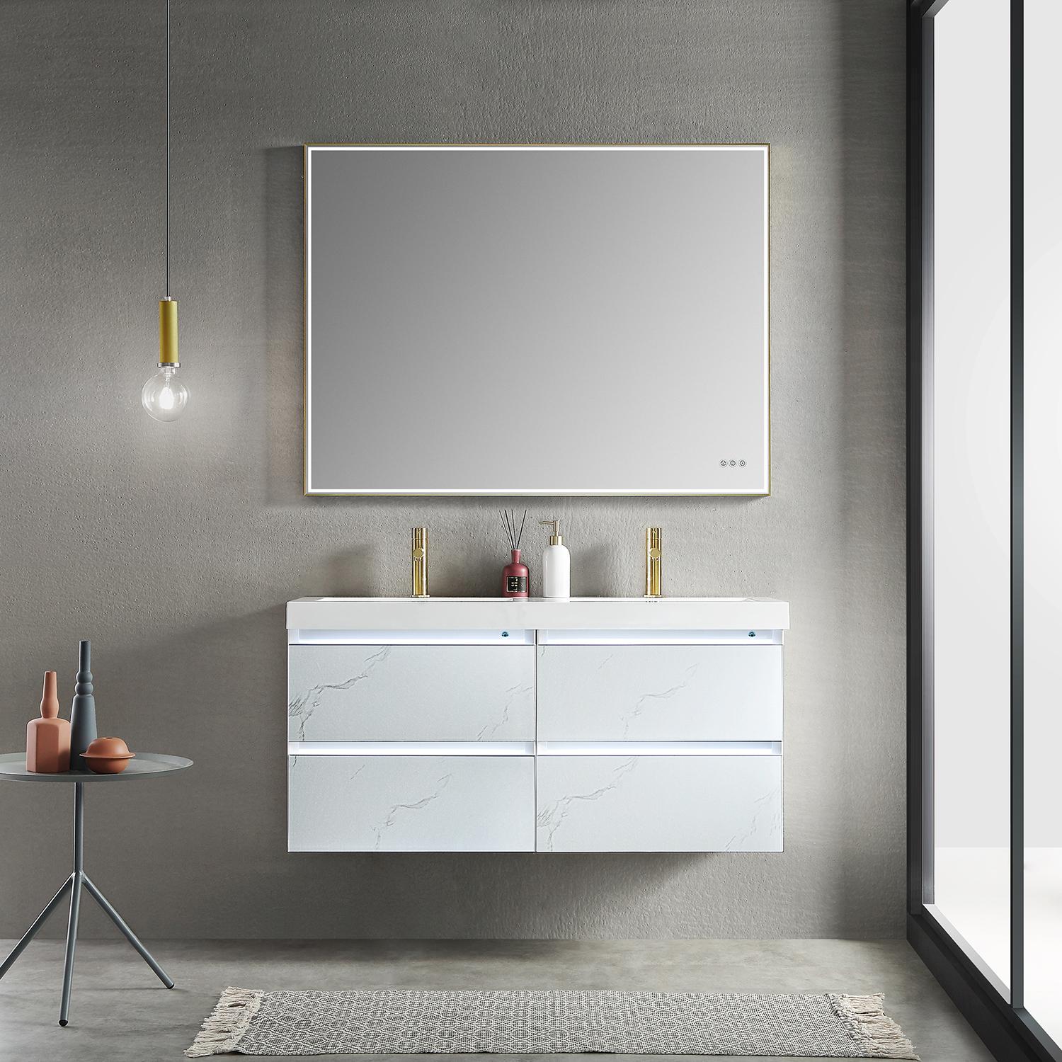 Jena 48" Bathroom Vanity with Acrylic Top - Luxury Bathroom Vanity