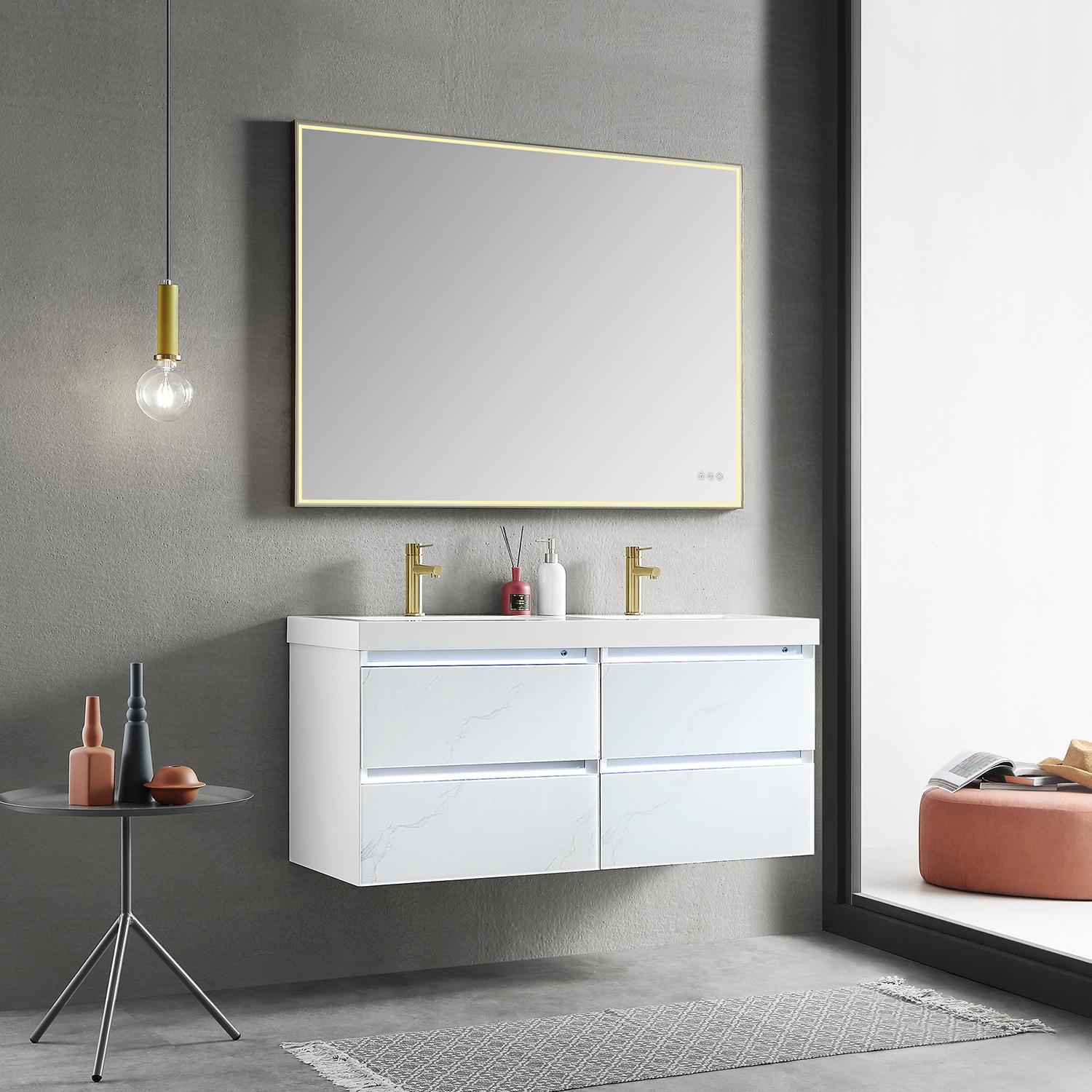Jena 48" Bathroom Vanity with Acrylic Top - Luxury Bathroom Vanity