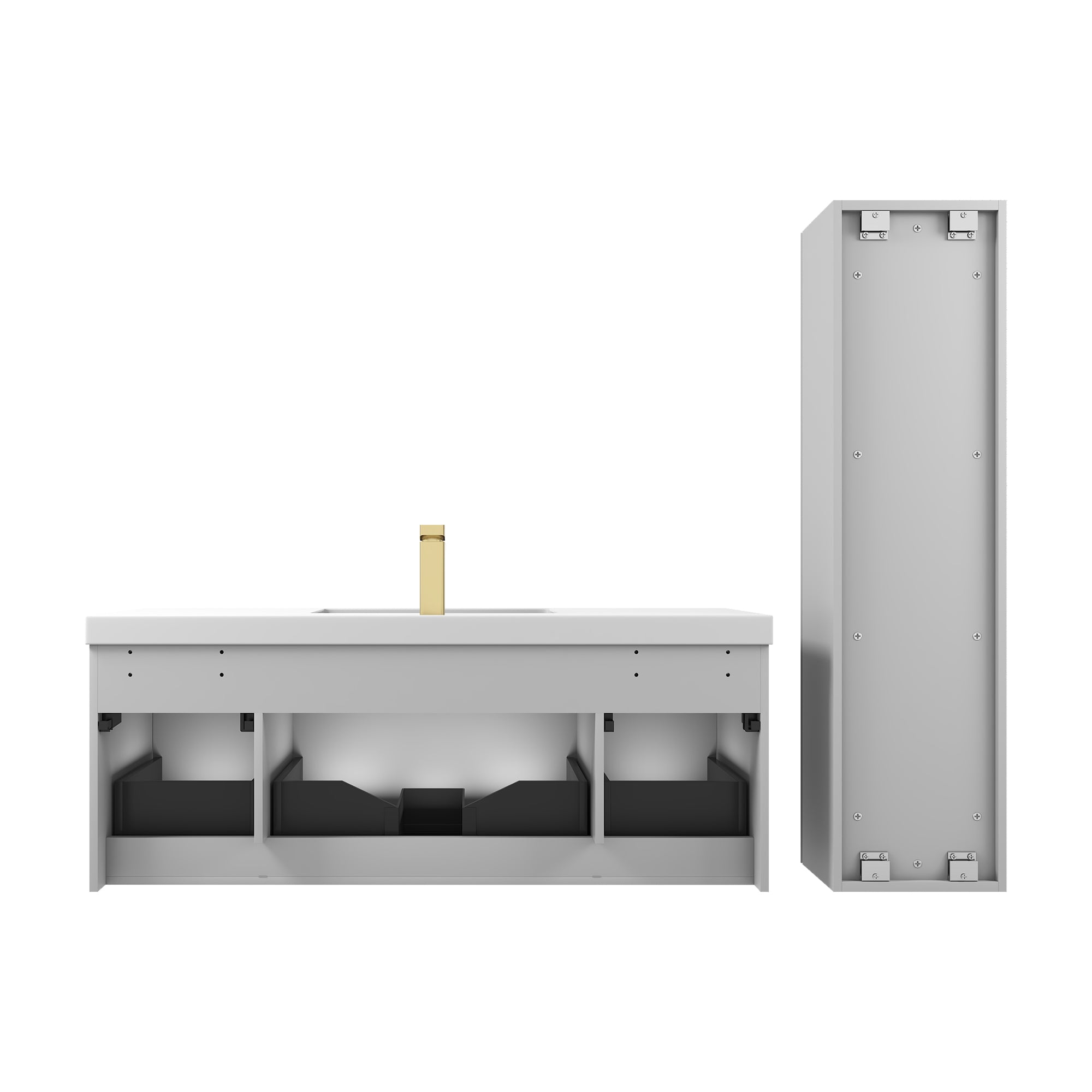 Positano 48" Luxury Single Bathroom Vanity with Acrylic Sink