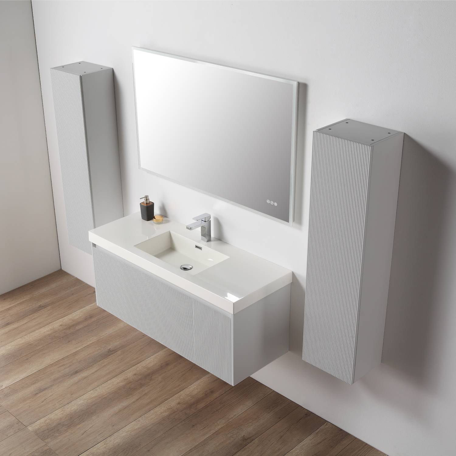 Positano 48" Luxury Single Bathroom Vanity with Acrylic Sink