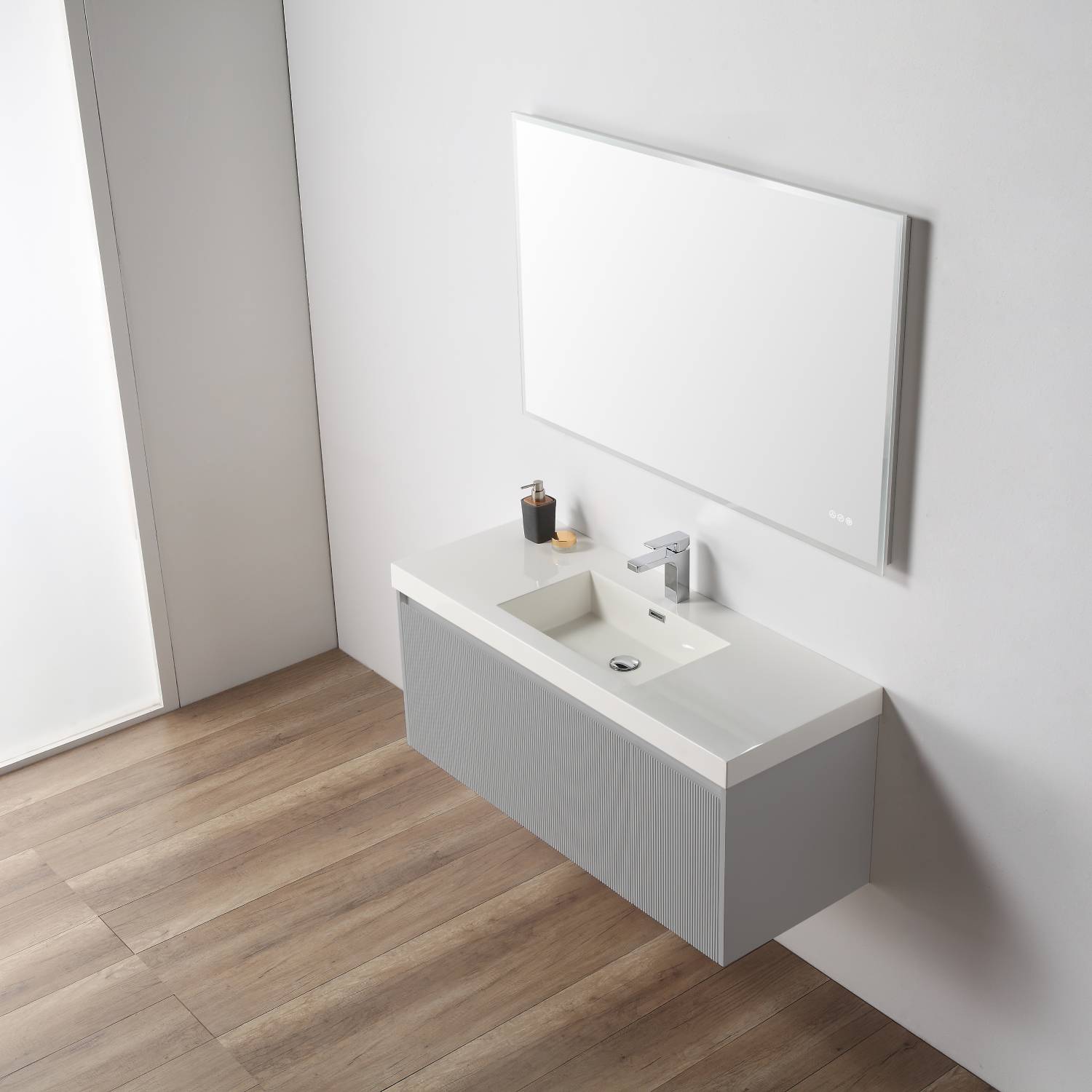 Positano 48" Luxury Single Bathroom Vanity with Acrylic Sink