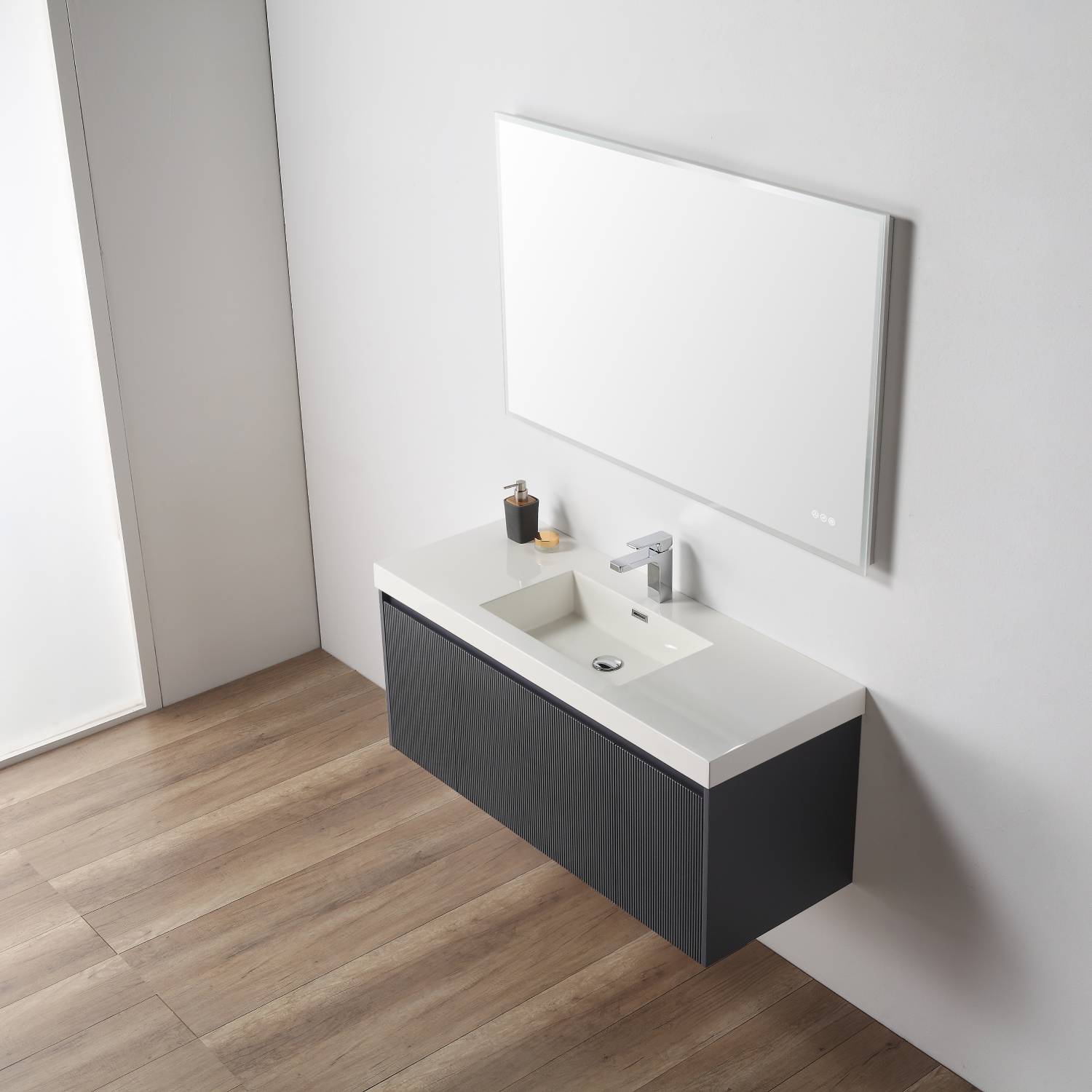 Positano 48" Luxury Single Bathroom Vanity with Acrylic Sink