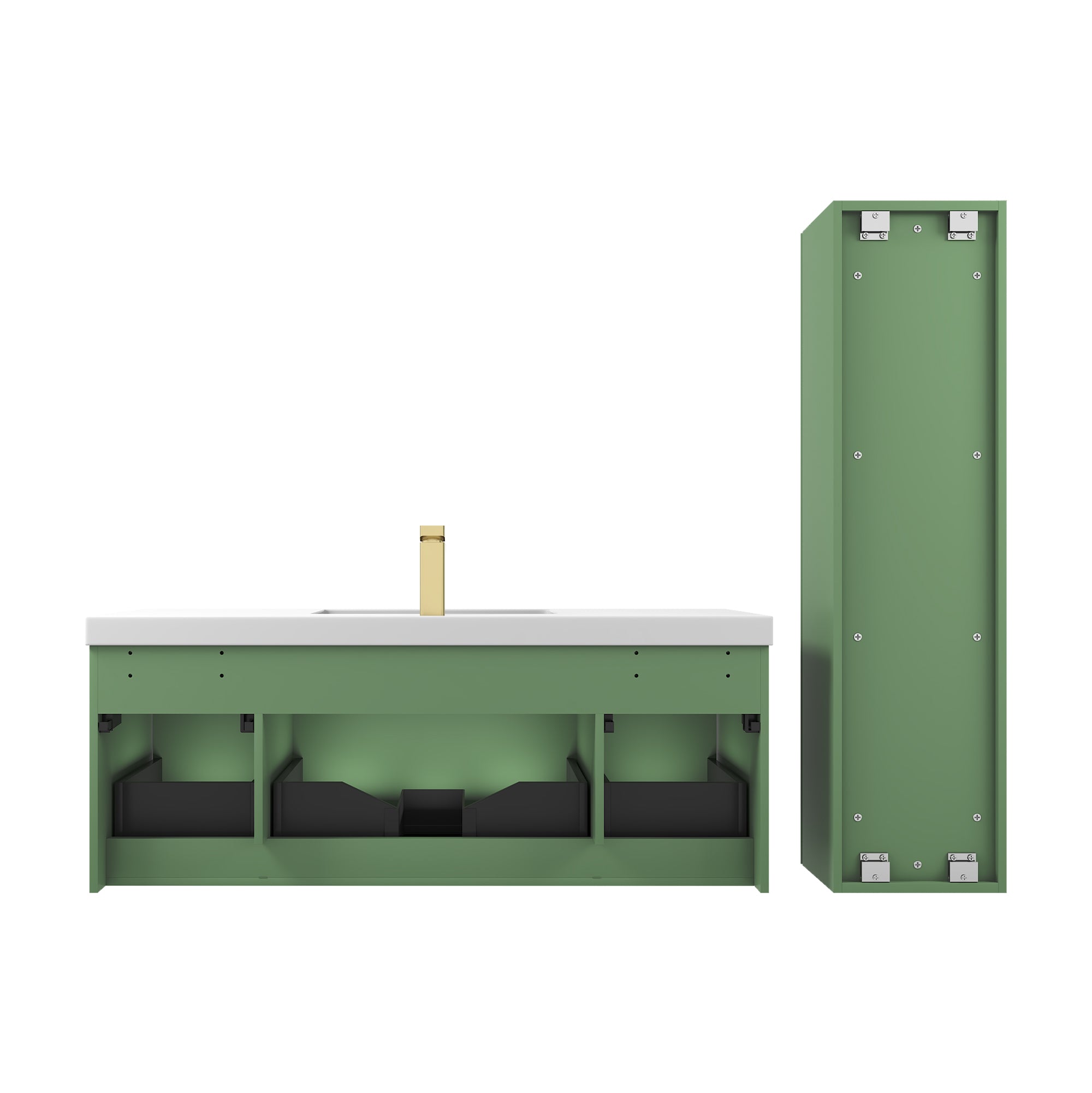 Positano 48" Luxury Single Bathroom Vanity with Acrylic Sink