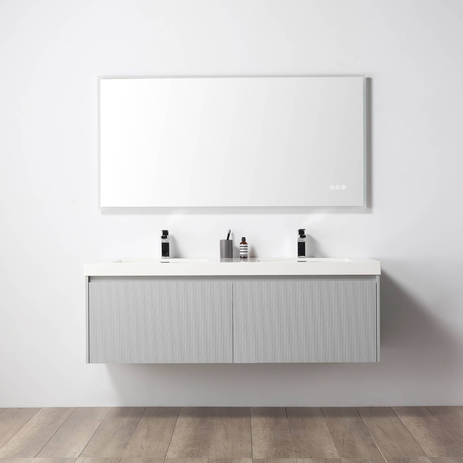 Positano 60" Luxury Double Bathroom Vanity with Acrylic Sink