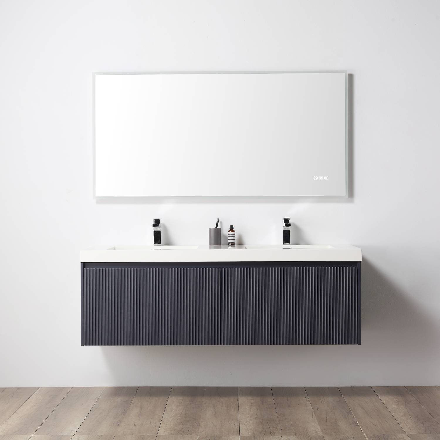 Positano 60" Luxury Double Bathroom Vanity with Acrylic Sink