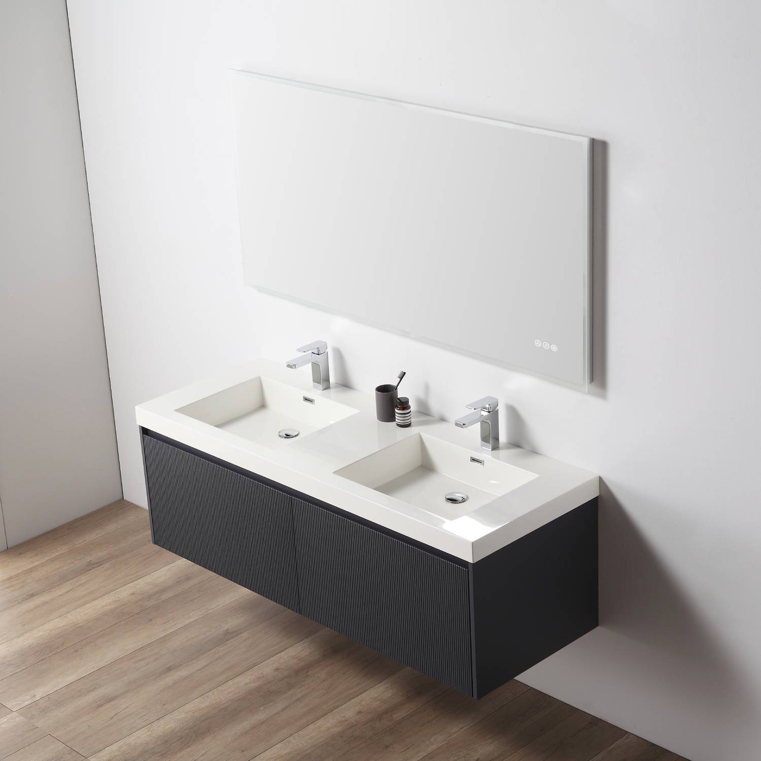 Positano 60" Luxury Double Bathroom Vanity with Acrylic Sink