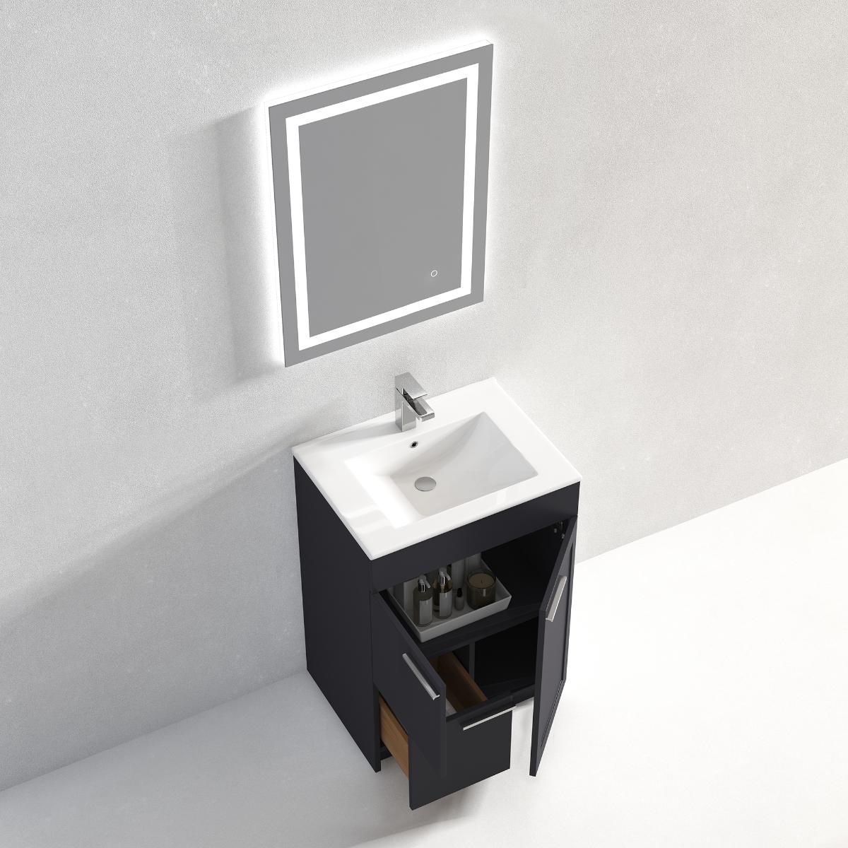 Hanover 24" Bathroom Vanity with Top - Contemporary Bathroom Vanity