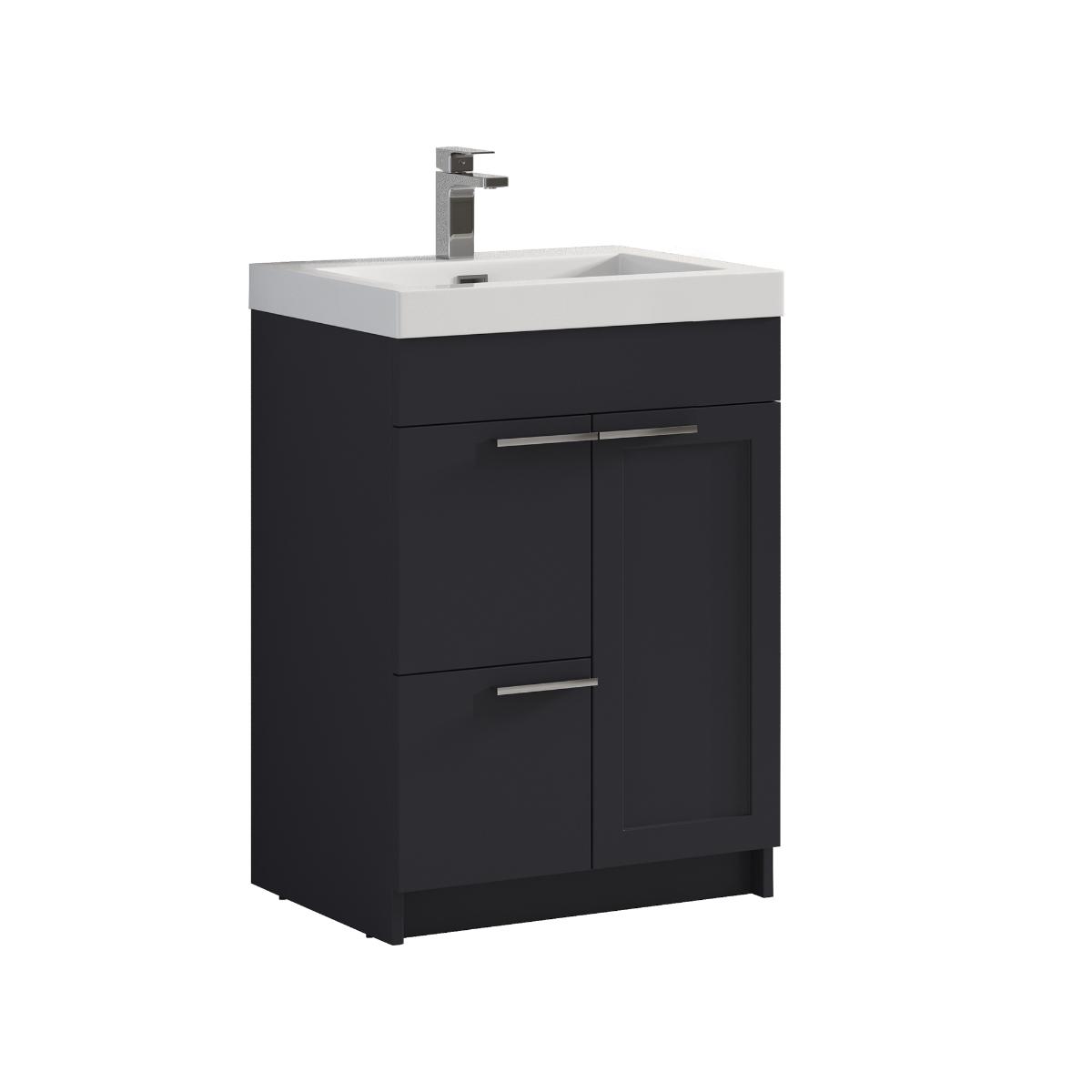 Hanover 24" Bathroom Vanity with Acrylic Top - Contemporary Bathroom Vanity
