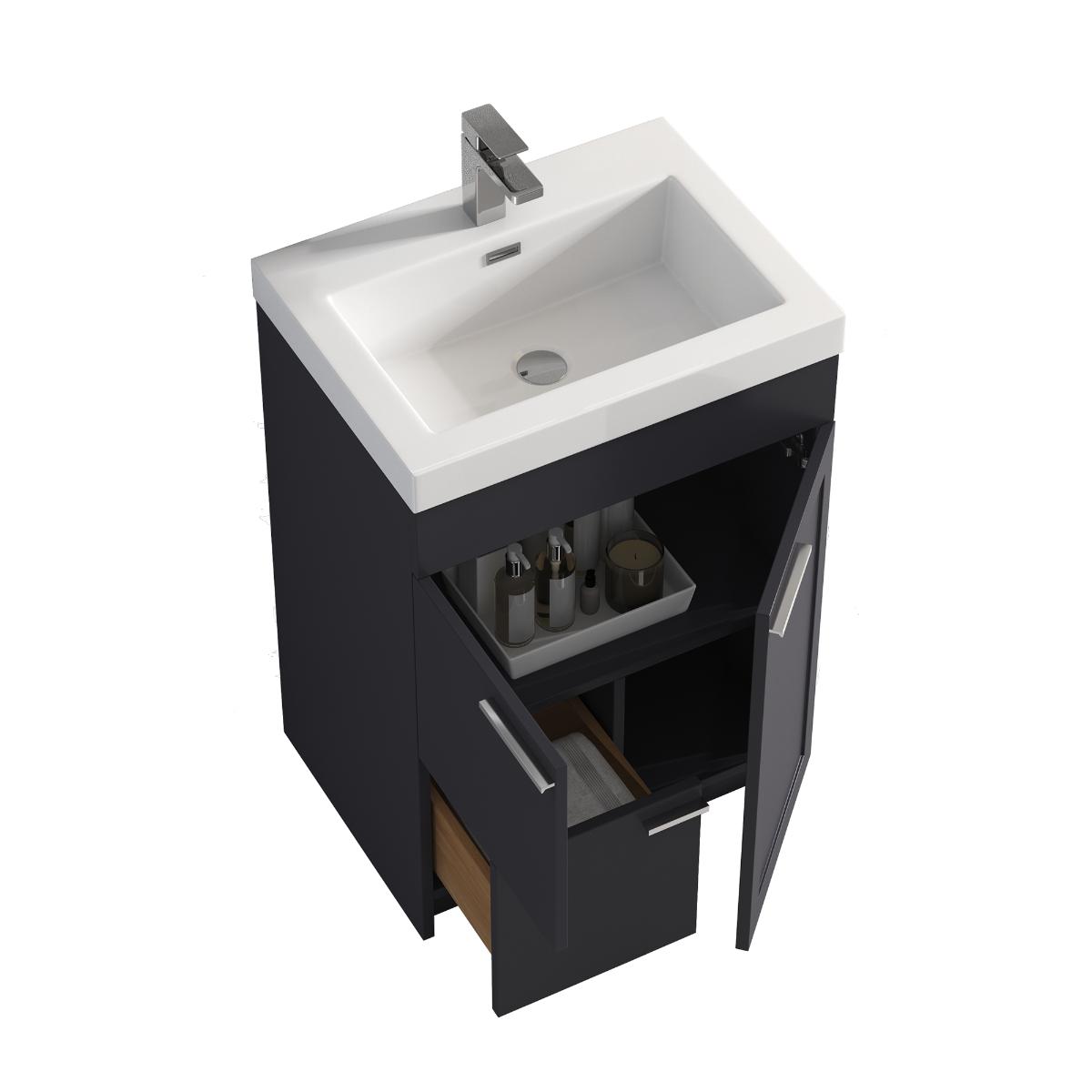 Hanover 24" Bathroom Vanity with Top - Contemporary Bathroom Vanity