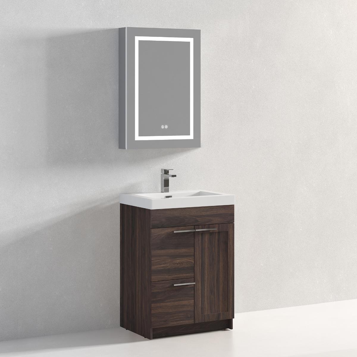 Hanover 24" Bathroom Vanity with Top - Contemporary Bathroom Vanity