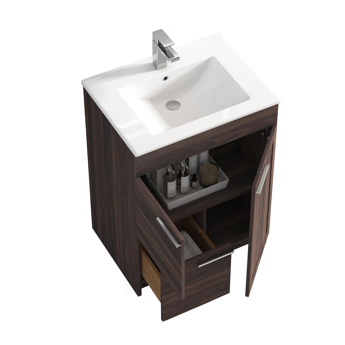 Hanover 24" Bathroom Vanity with Top - Contemporary Bathroom Vanity