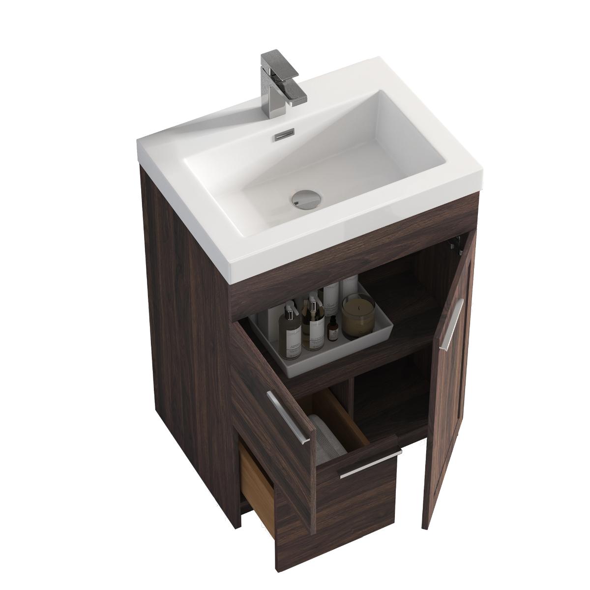 Hanover 24" Bathroom Vanity with Top - Contemporary Bathroom Vanity