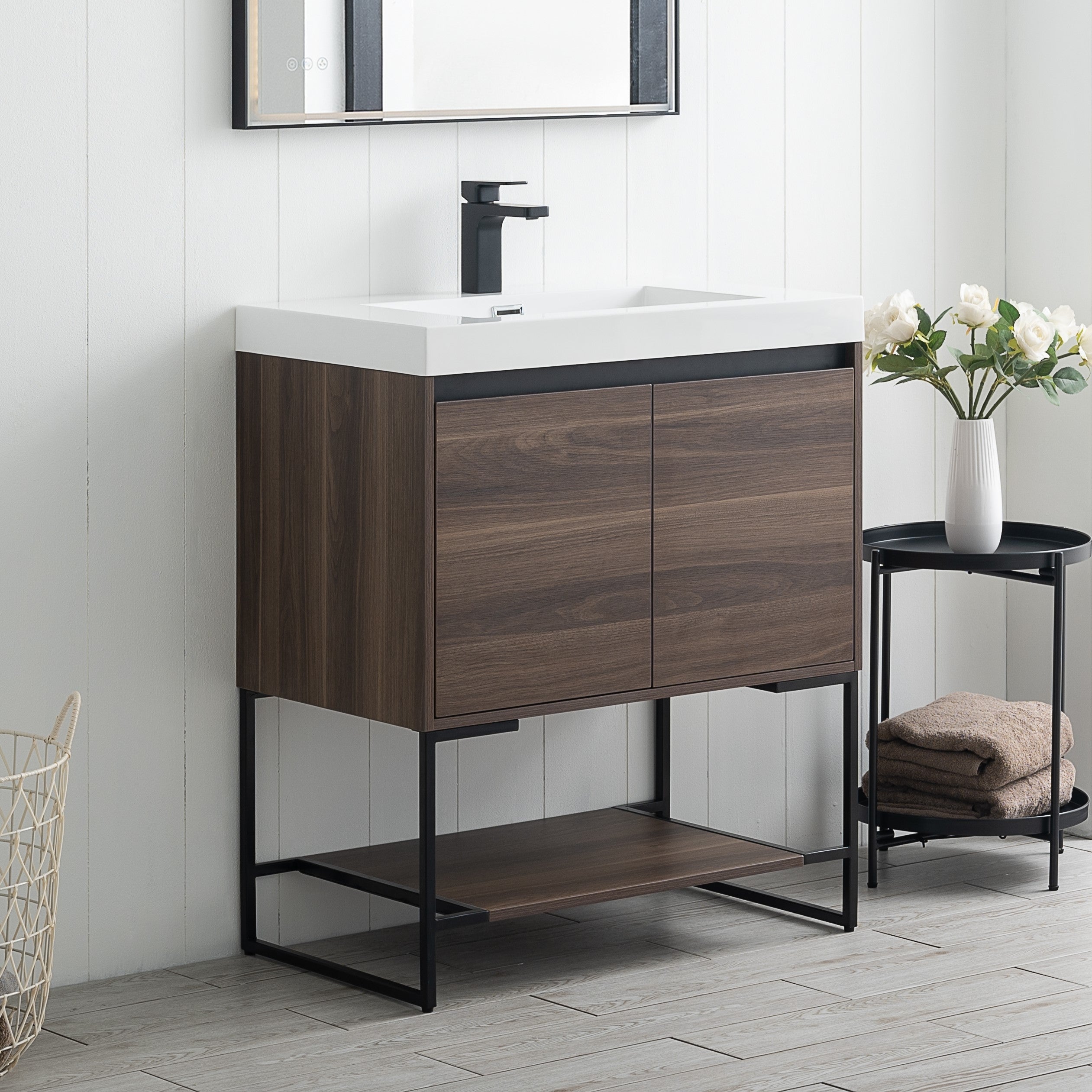 Porto 30" Vanity with Acrylic Sink