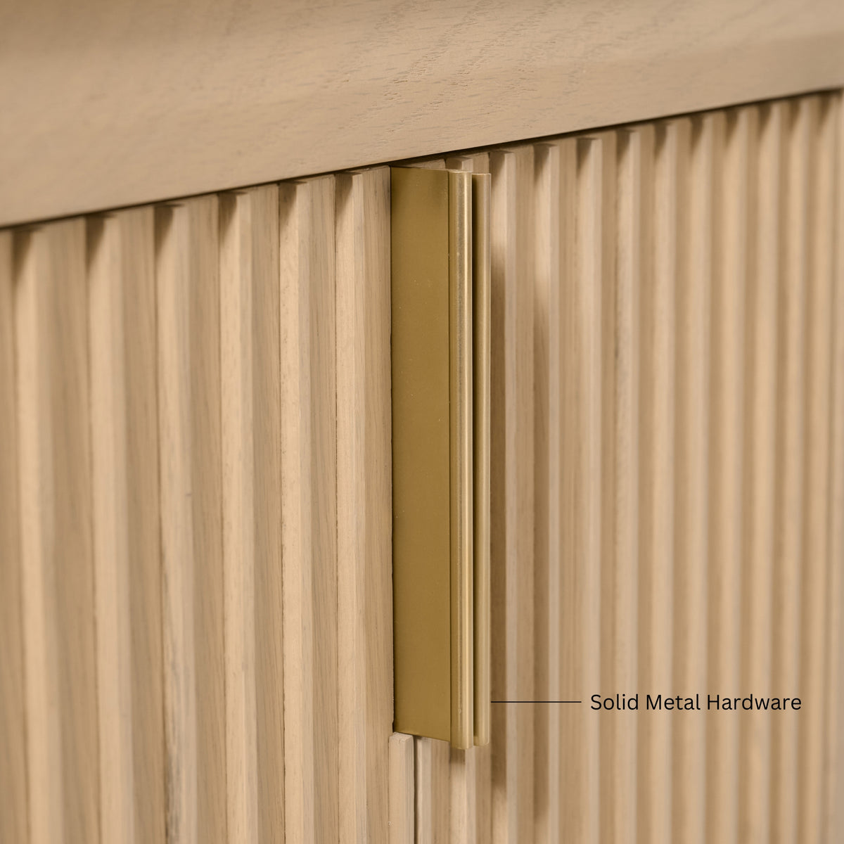 Ancerre Designs Turlington 24-inch Oak vanity - Solid metal hardware feature