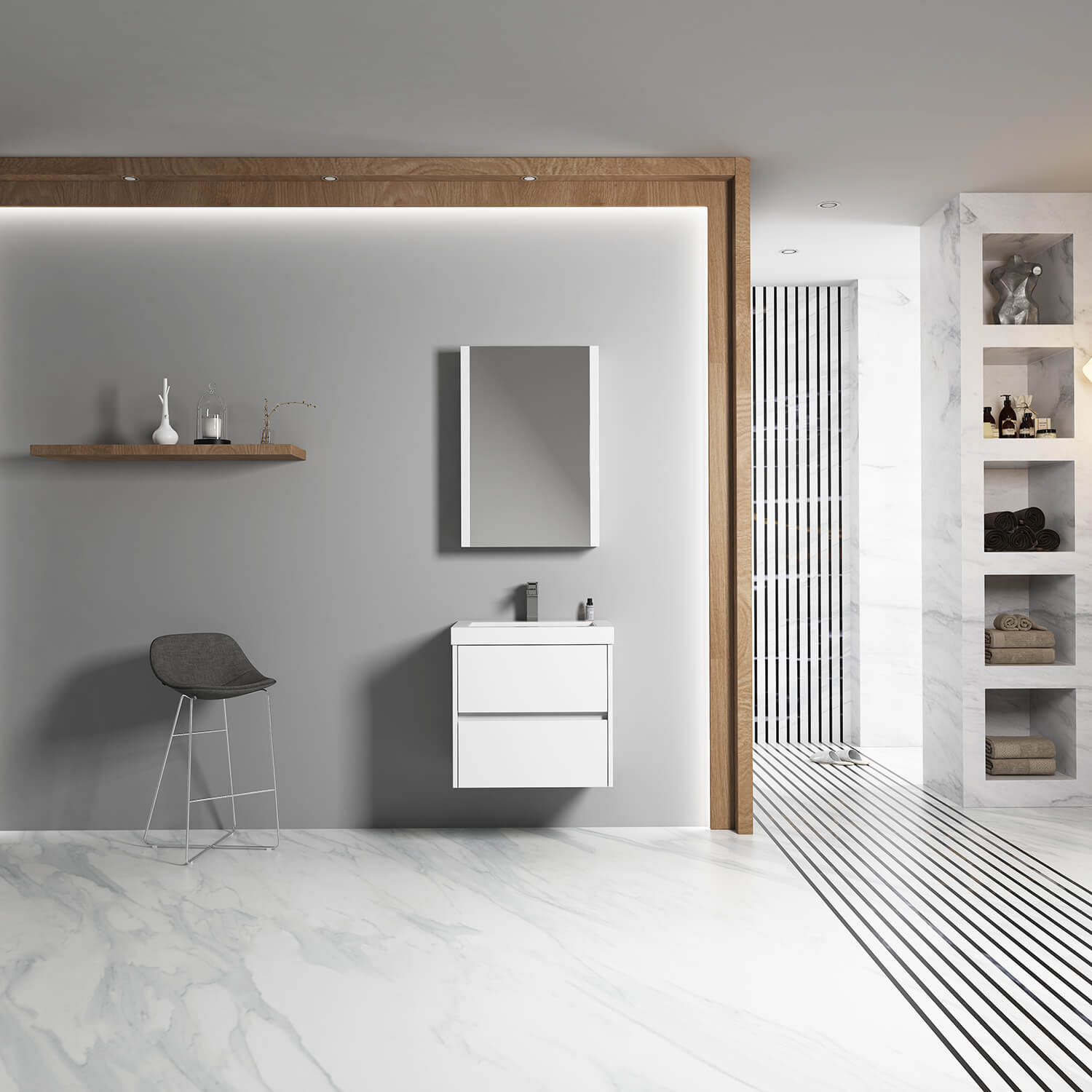 Valencia 24" Vanity with Ceramic Top