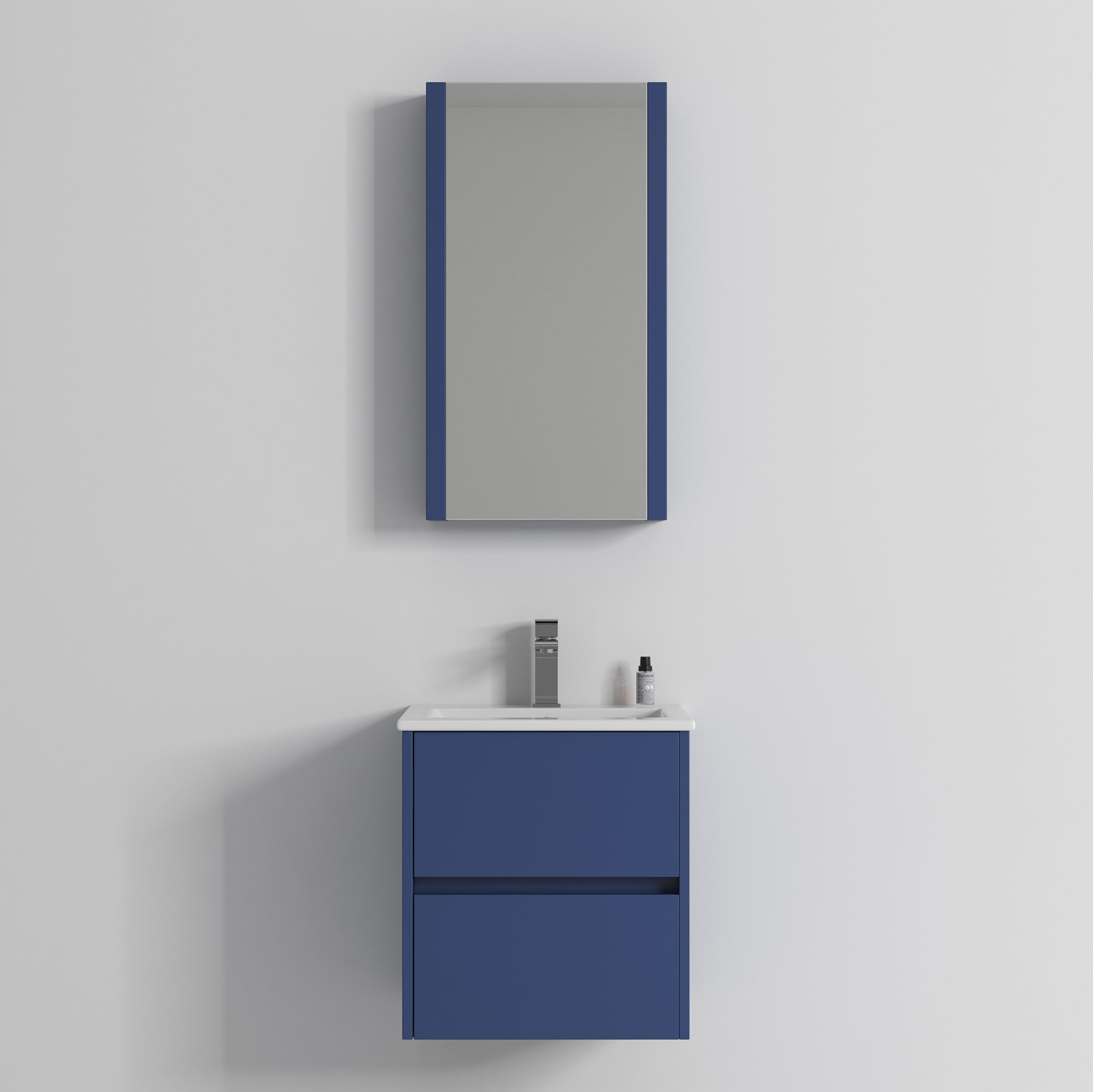 Valencia 20" Blue Vanity with Ceramic Top