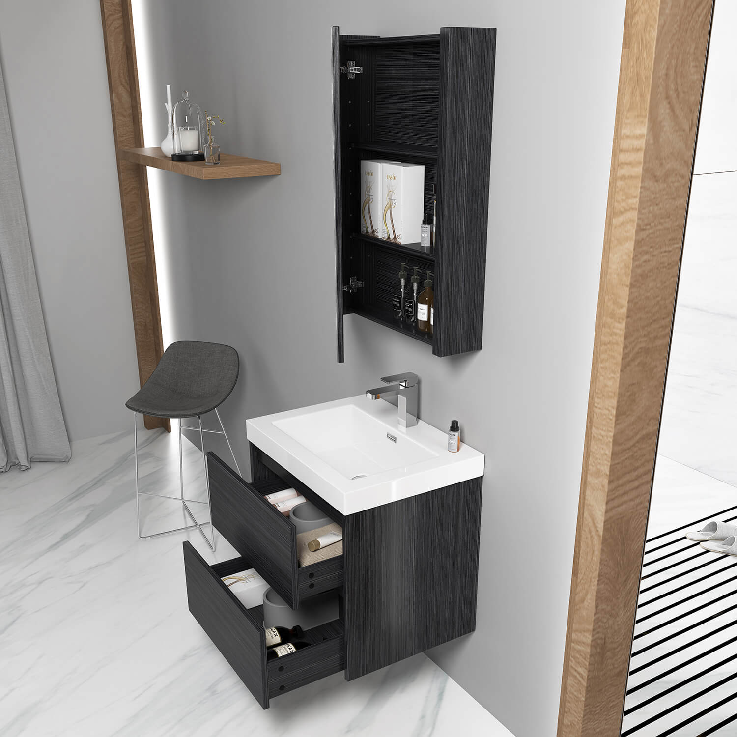 Valencia 24" Vanity with Ceramic Top