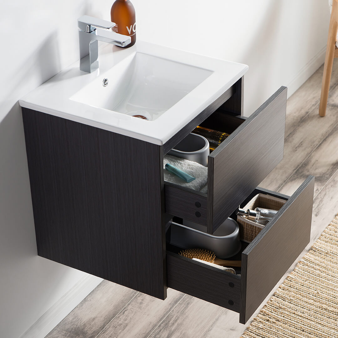 Valencia 20" Silver Grey Vanity with Top